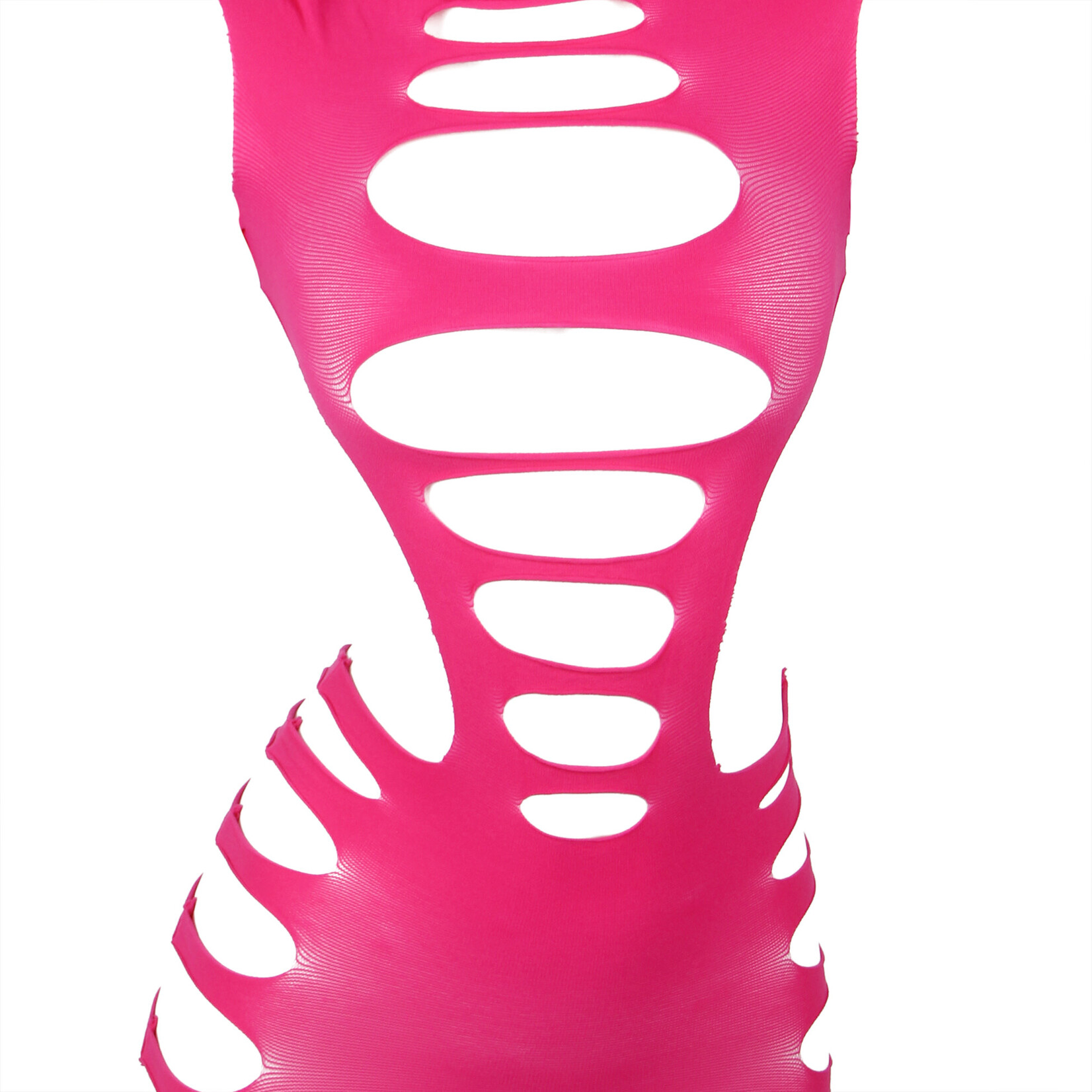 OH YEAH! -  ROSE SEXY LONG SLEEVES HOLLOW OUT BODYSTOCKING XS-M ROSE