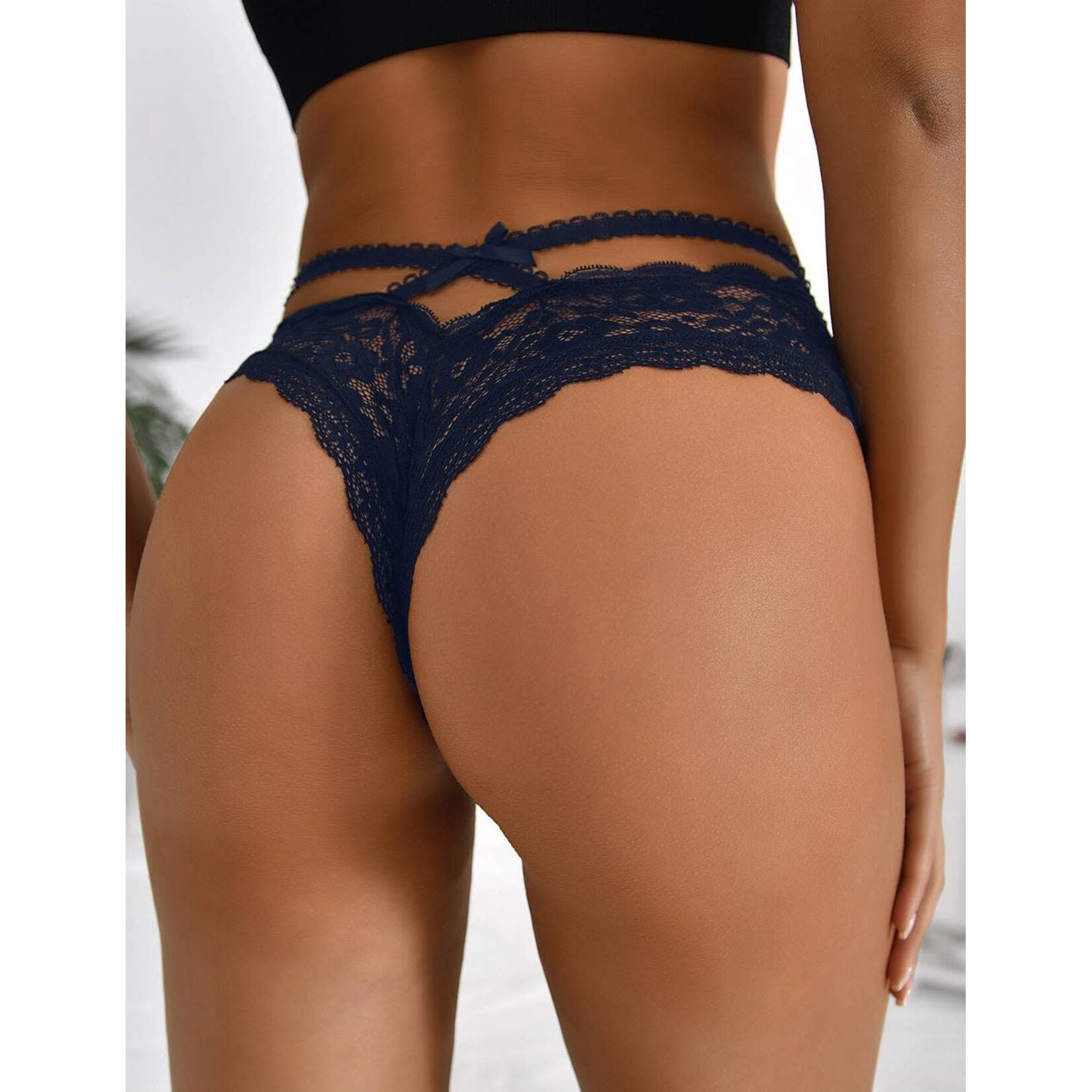 OH YEAH! -  SEXY FLORAL LACE PANTY   3XL-4XL AS SHOWN