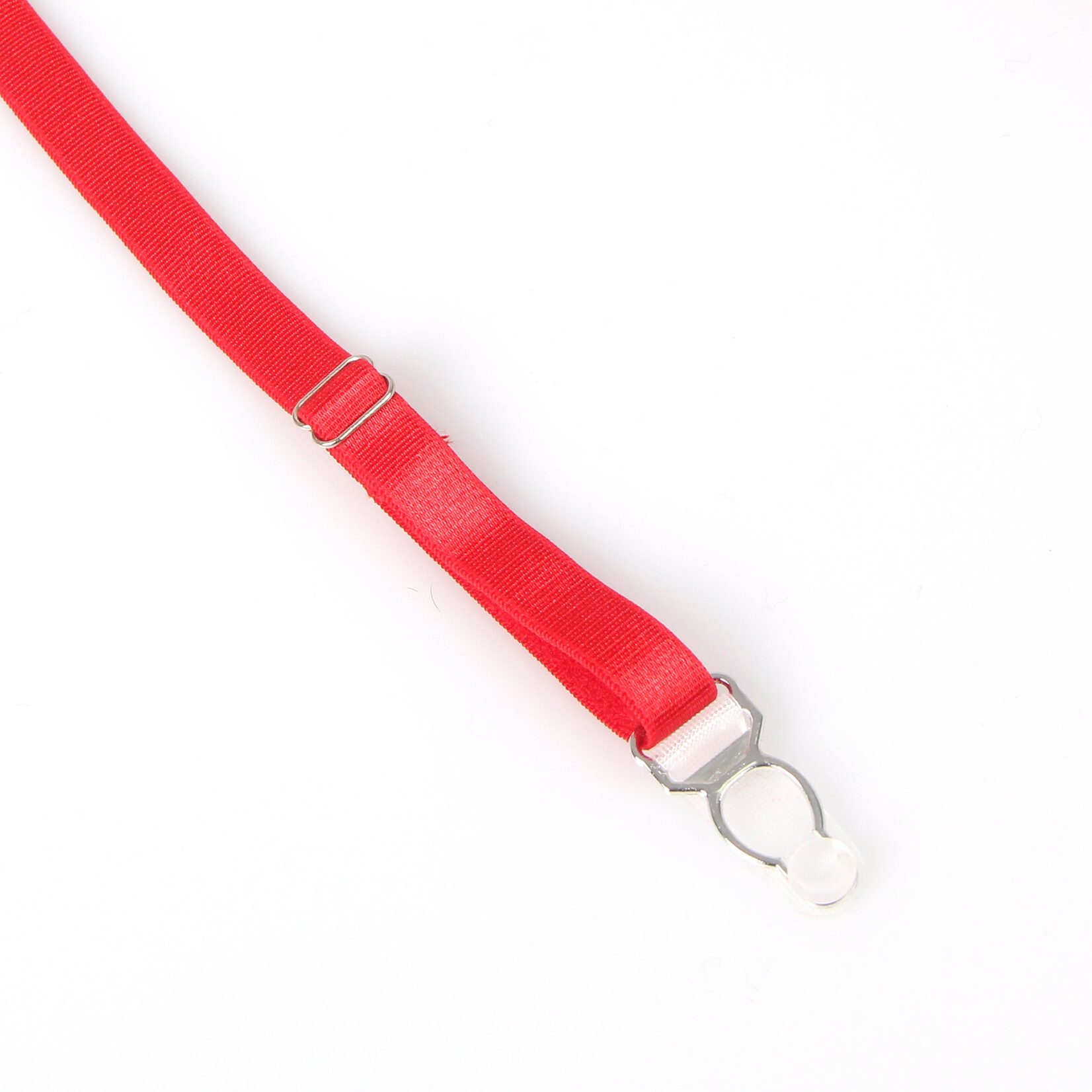 OH YEAH! -  RED PU LEATHER MESH SEXY BODYSUIT WITH HOLLOW WAIST LARGE RED