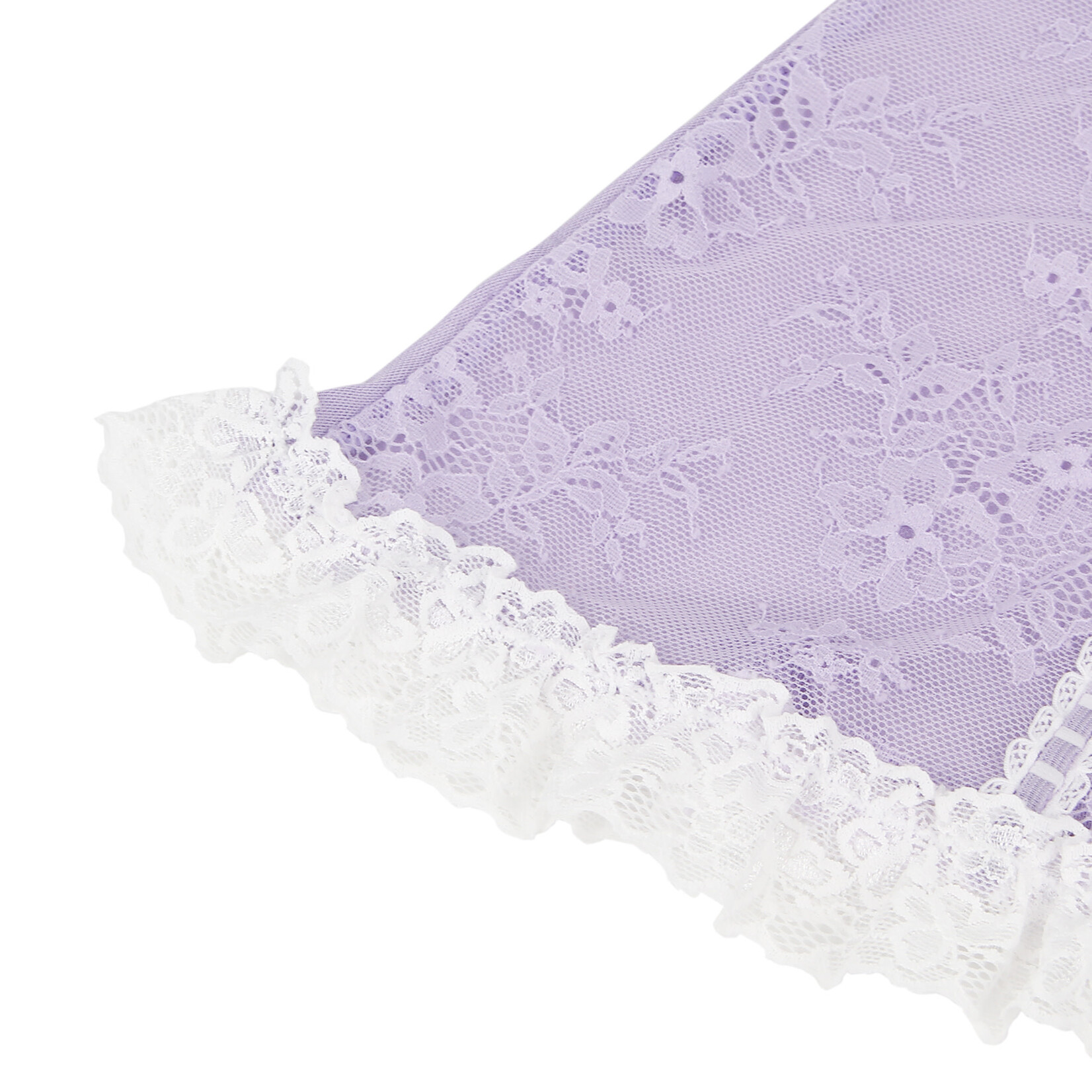 OH YEAH! -  PURPLE SEXY LACE RUFFLED SUSPENDER NIGHTDRESS SMALL PURPLE