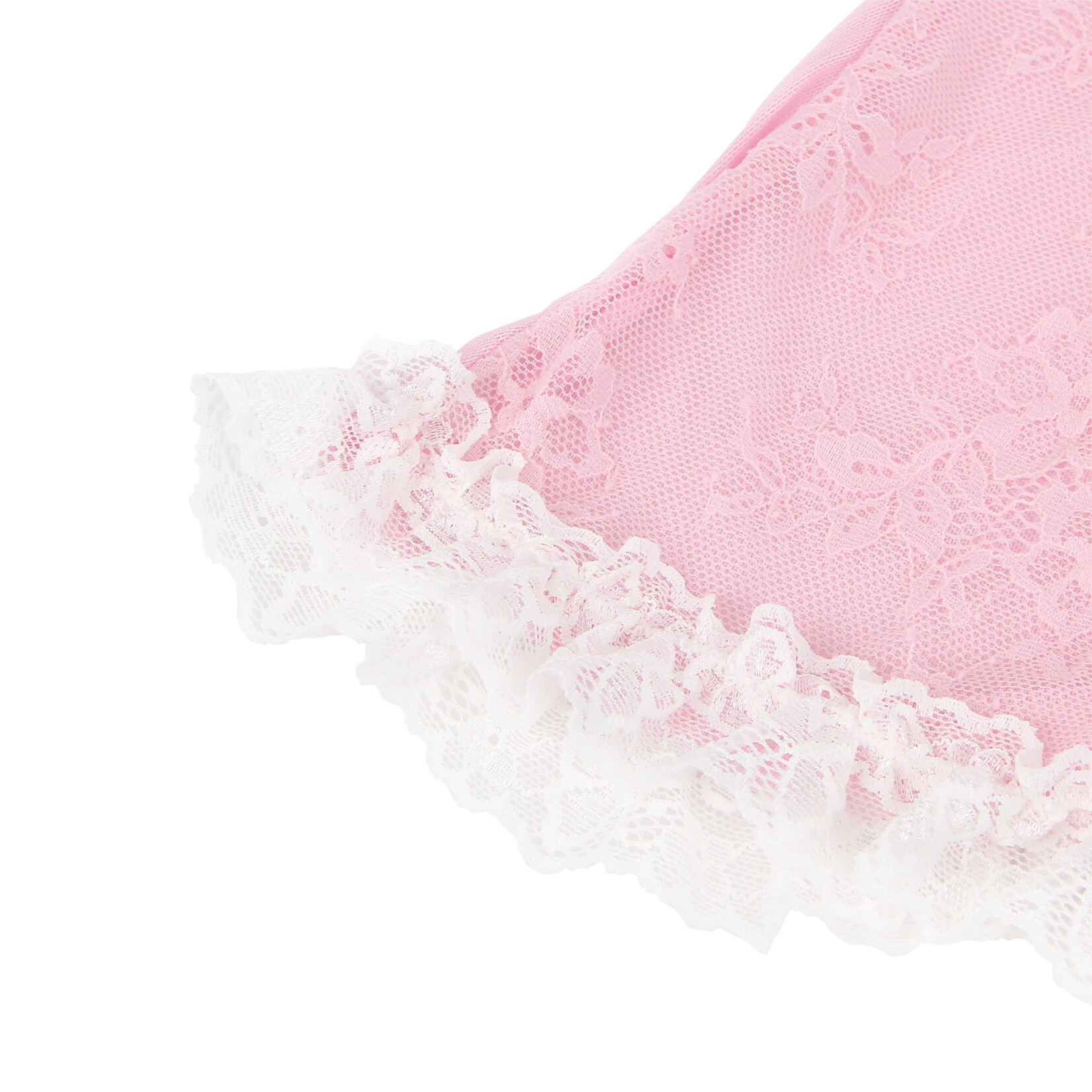 OH YEAH! -  PINK SEXY LACE RUFFLED SUSPENDER NIGHTDRESS SMALL PINK