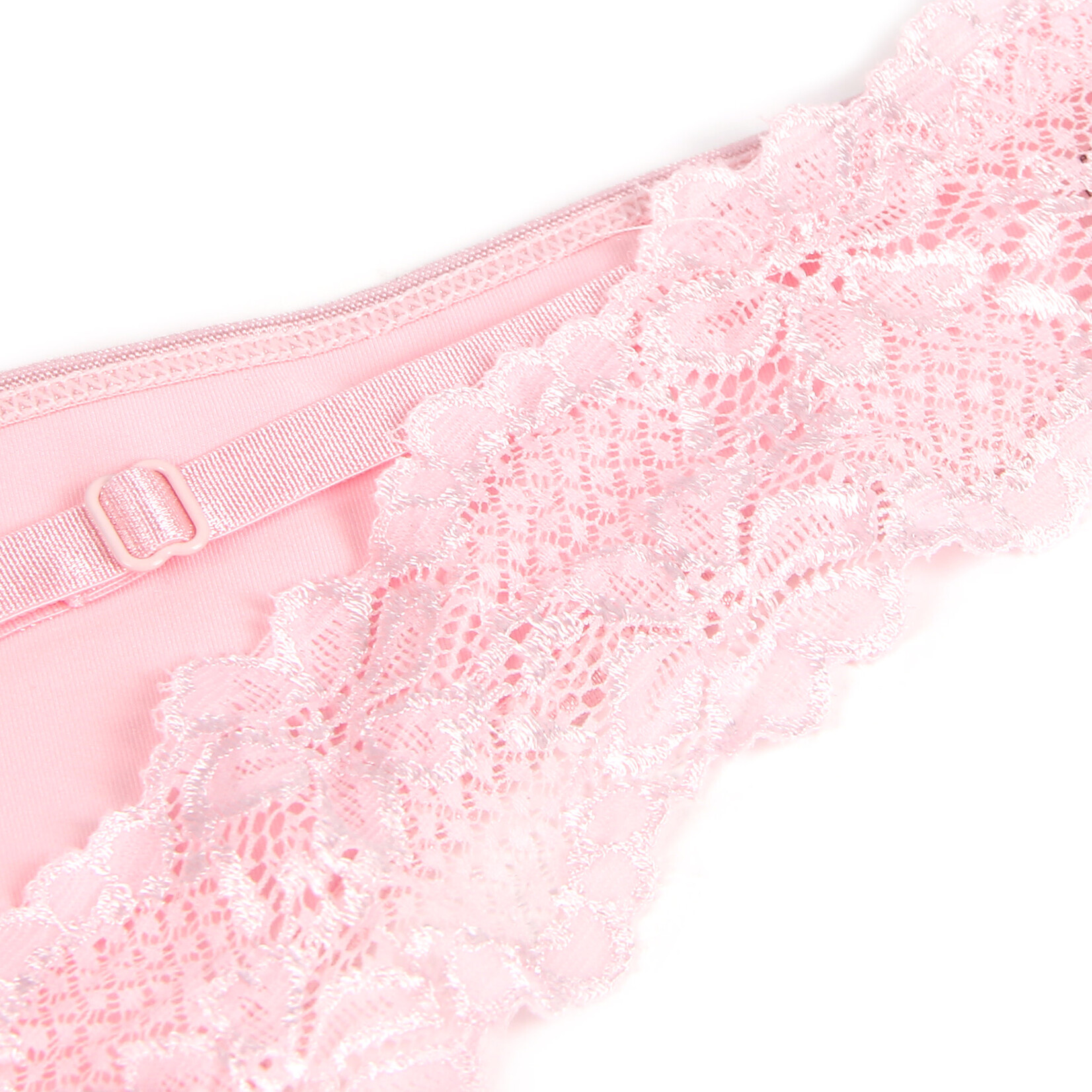 OH YEAH! -  PINK SEXY LACE HOLLOW OUT PANTY   XL-2XL PINK