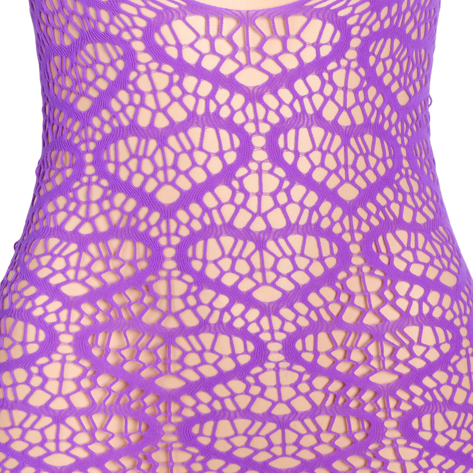 OH YEAH! -  PURPLE SEXY HEART SHAPED LONG SLEEVES ONE PIECE DRESS ONE SIZE PURPLE