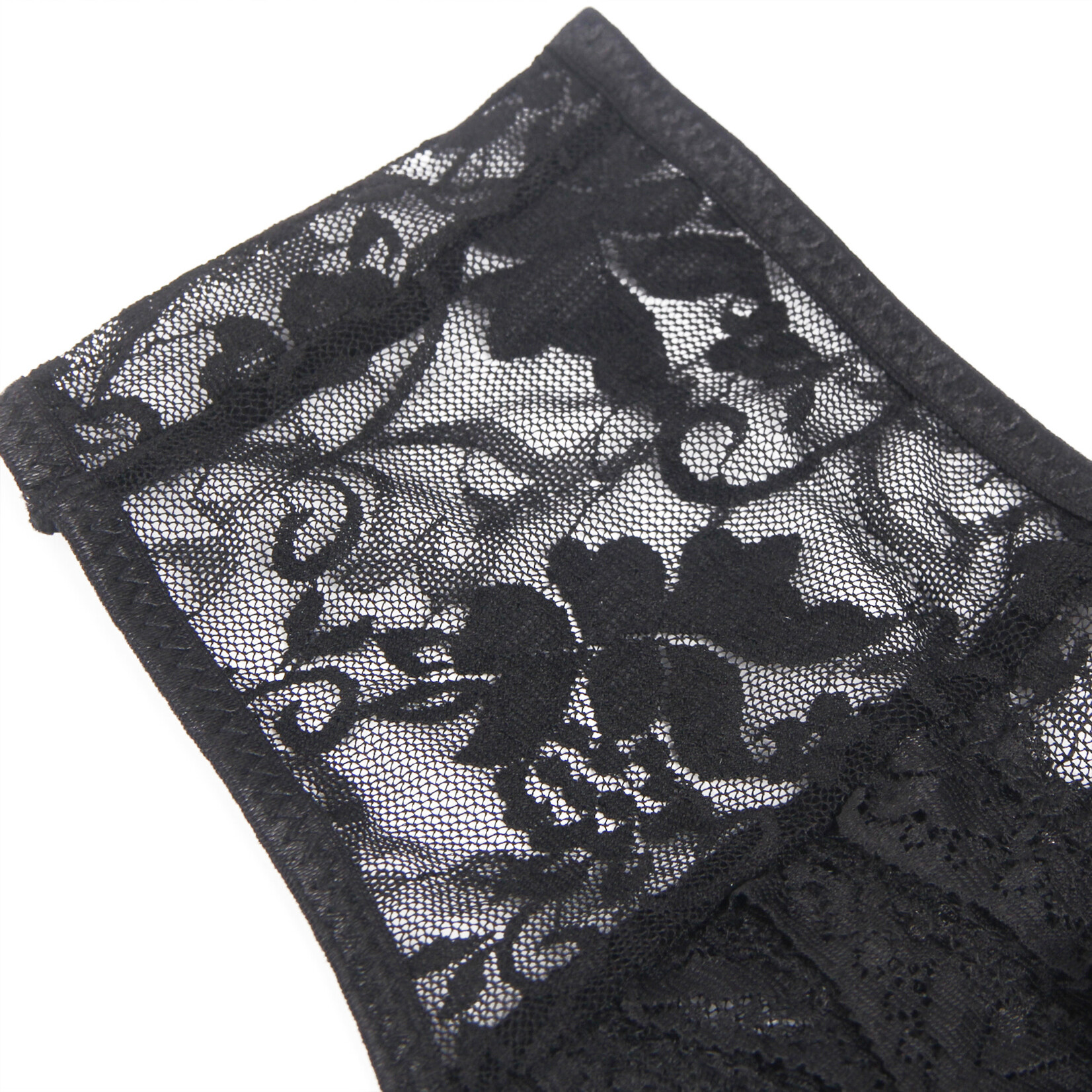 OH YEAH! -  BLACK SEXY LACE CROTCHLESS PANTY   2XL BLACK