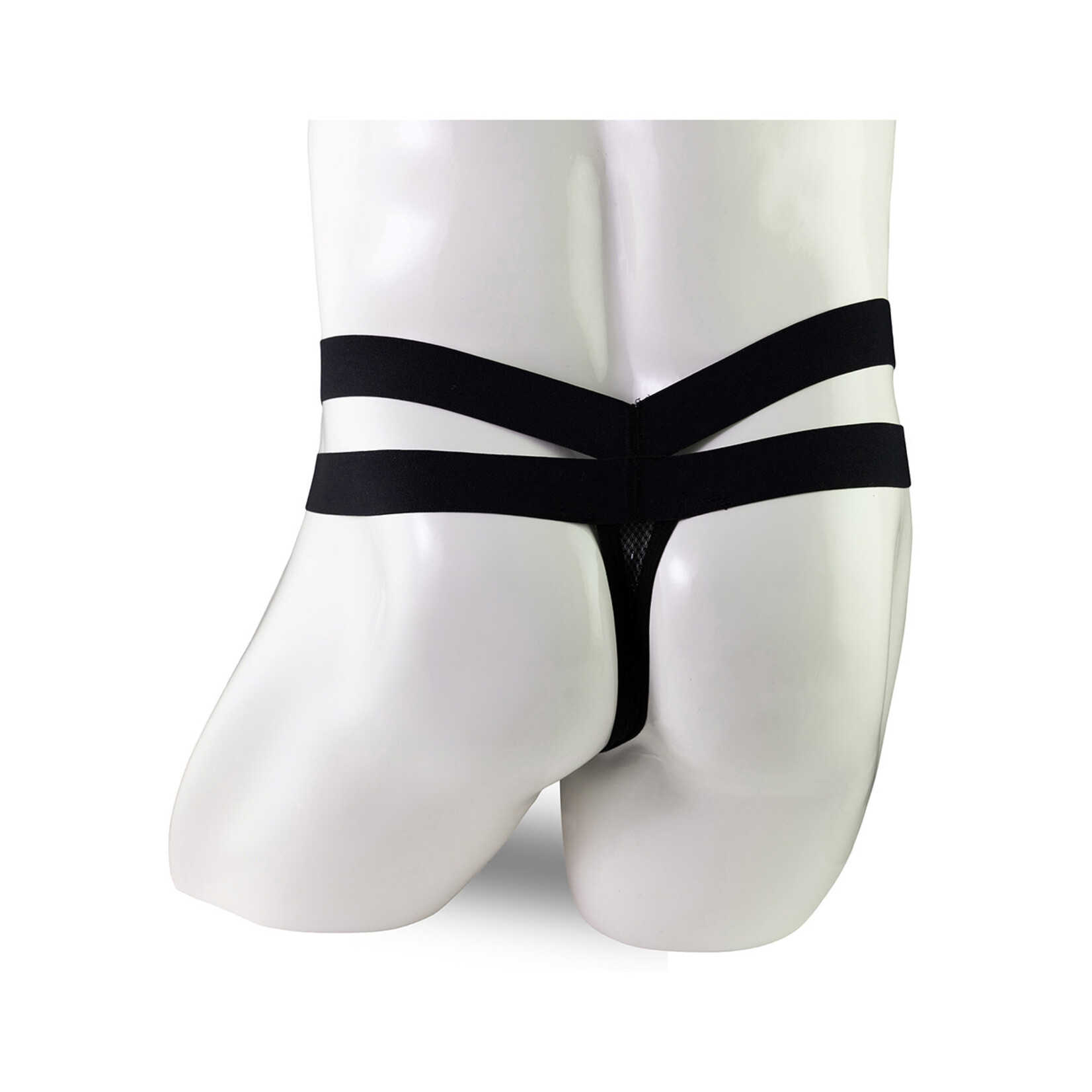 OH YEAH! -  BLACK SEXY MESH BREATHABLE MEN'S THONG SMALL BLACK