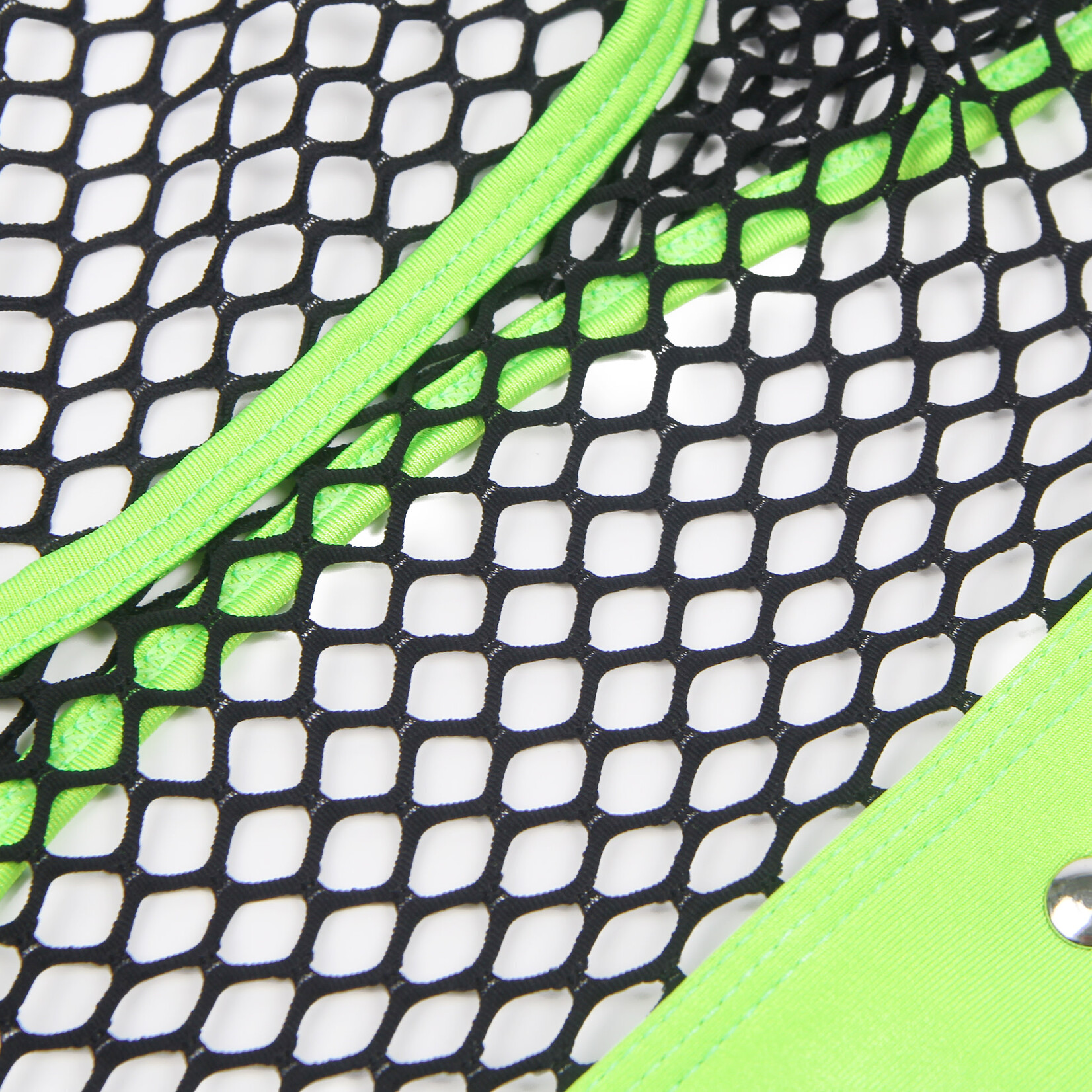 OH YEAH! -  GREEN MEN SEXY FISHNET SEE THROUGH LINGERIE SET SMALL GREEN