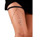OH YEAH! -  GOLD SEXY SNAKE PENDANT CHAIN LEG ONE SIZE GOLD