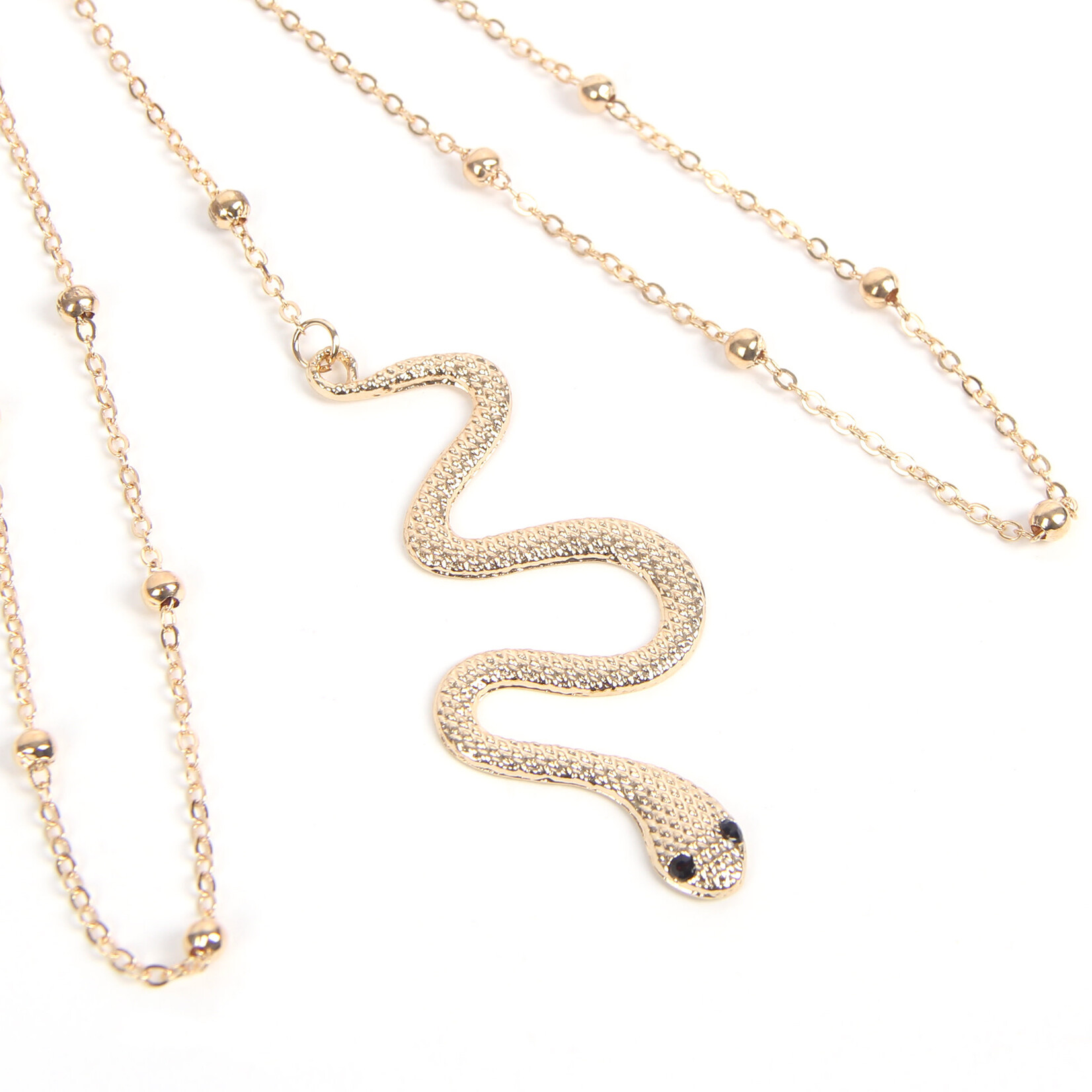 OH YEAH! -  GOLD SEXY SNAKE PENDANT CHAIN LEG ONE SIZE GOLD