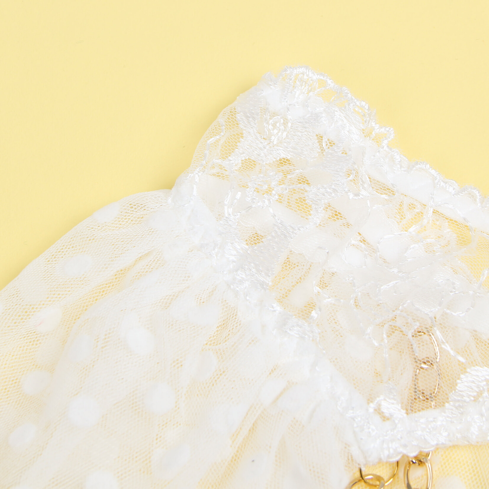 OH YEAH! -  WHITE SEXY LACE GARTER BRA PANTY SET 2XL WHITE