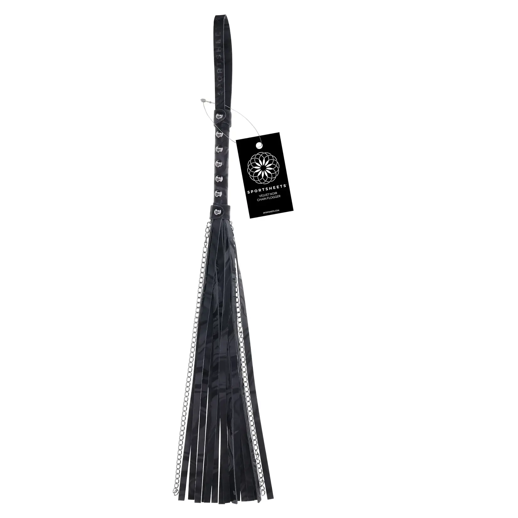SPORTSHEETS VELVET NOIR CHAIN FLOGGER