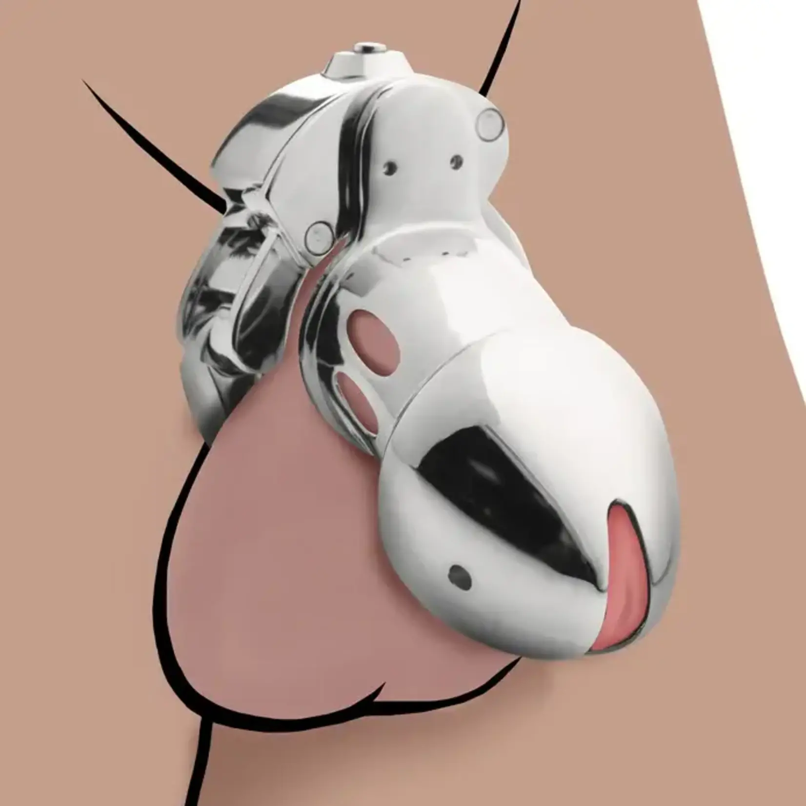 XR BRANDS MASTER SERIES COCK CUFF CHASITY CAGE