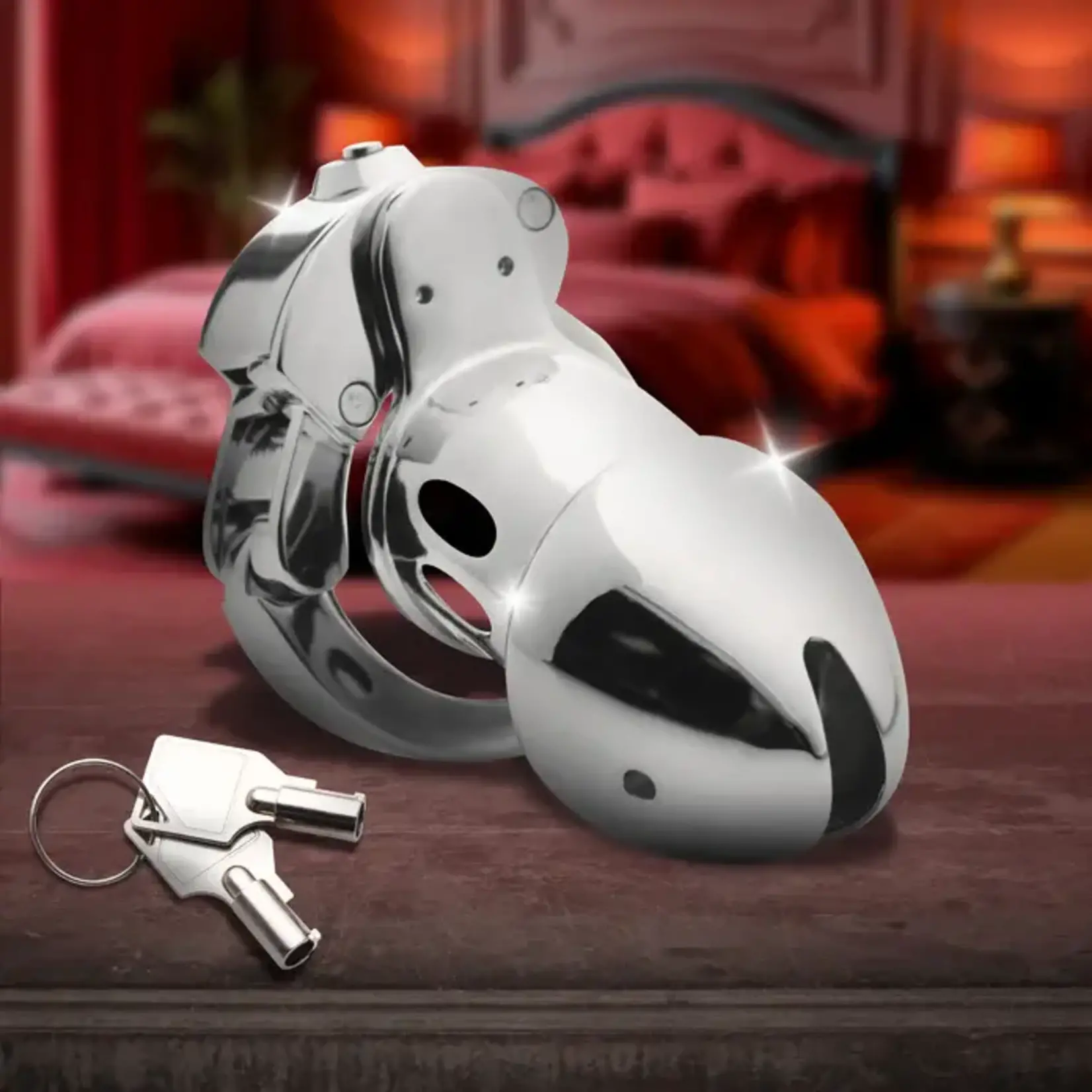 XR BRANDS MASTER SERIES COCK CUFF CHASITY CAGE