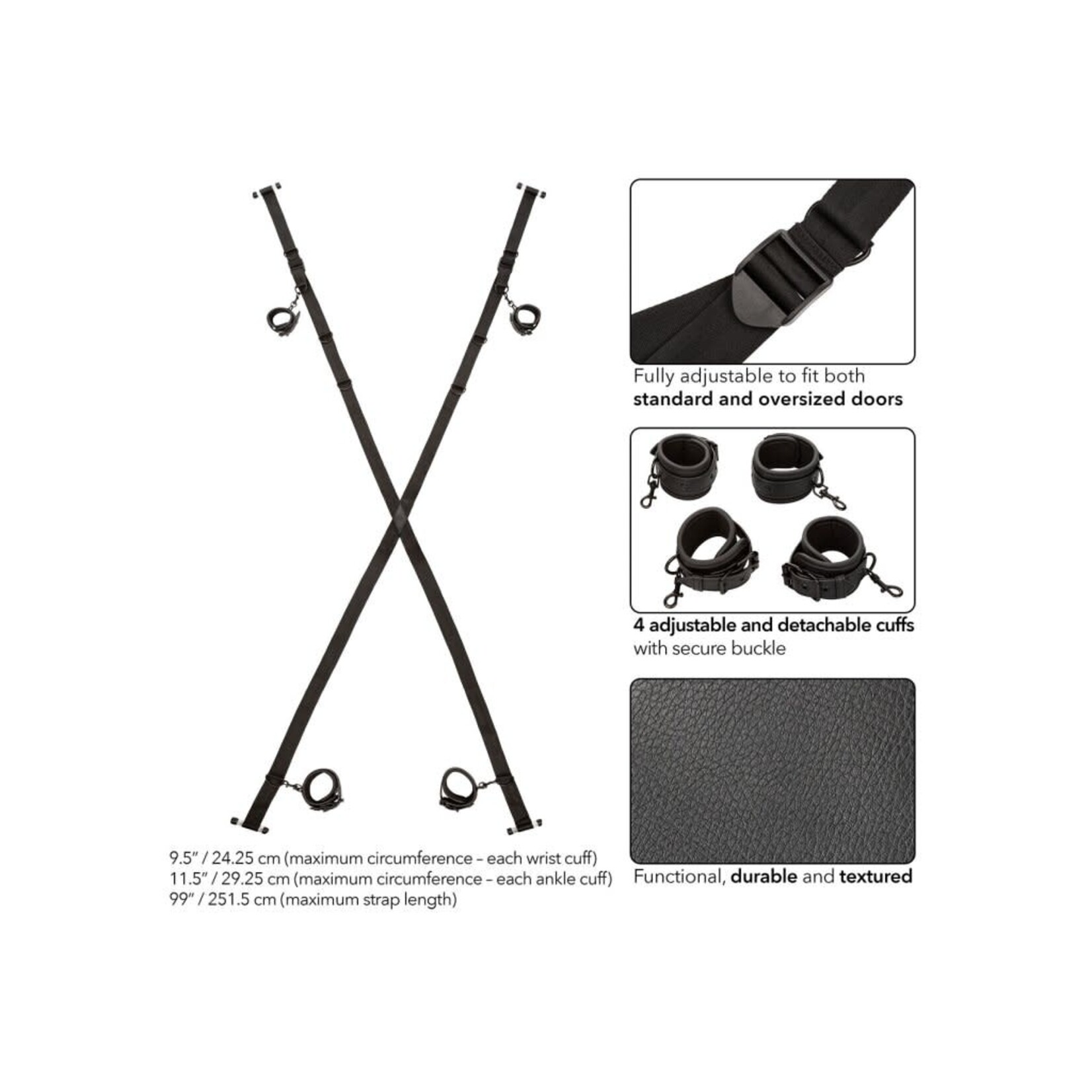 CALEXOTICS NOCTURNAL COLLECTION OVER THE DOOR CROSS