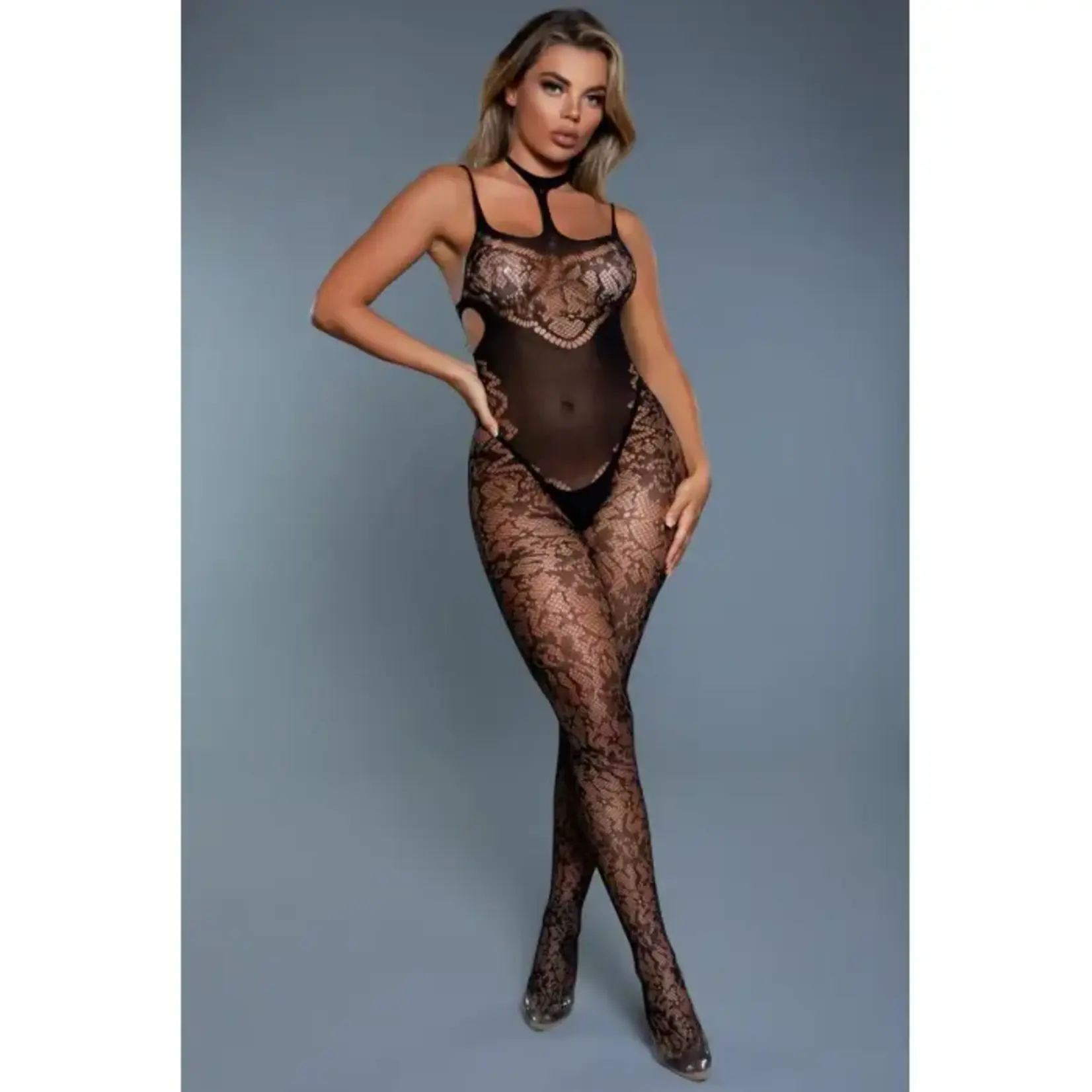 BE WICKED MIDNIGHT DESIRE BODYSTOCKING PLUS SIZE