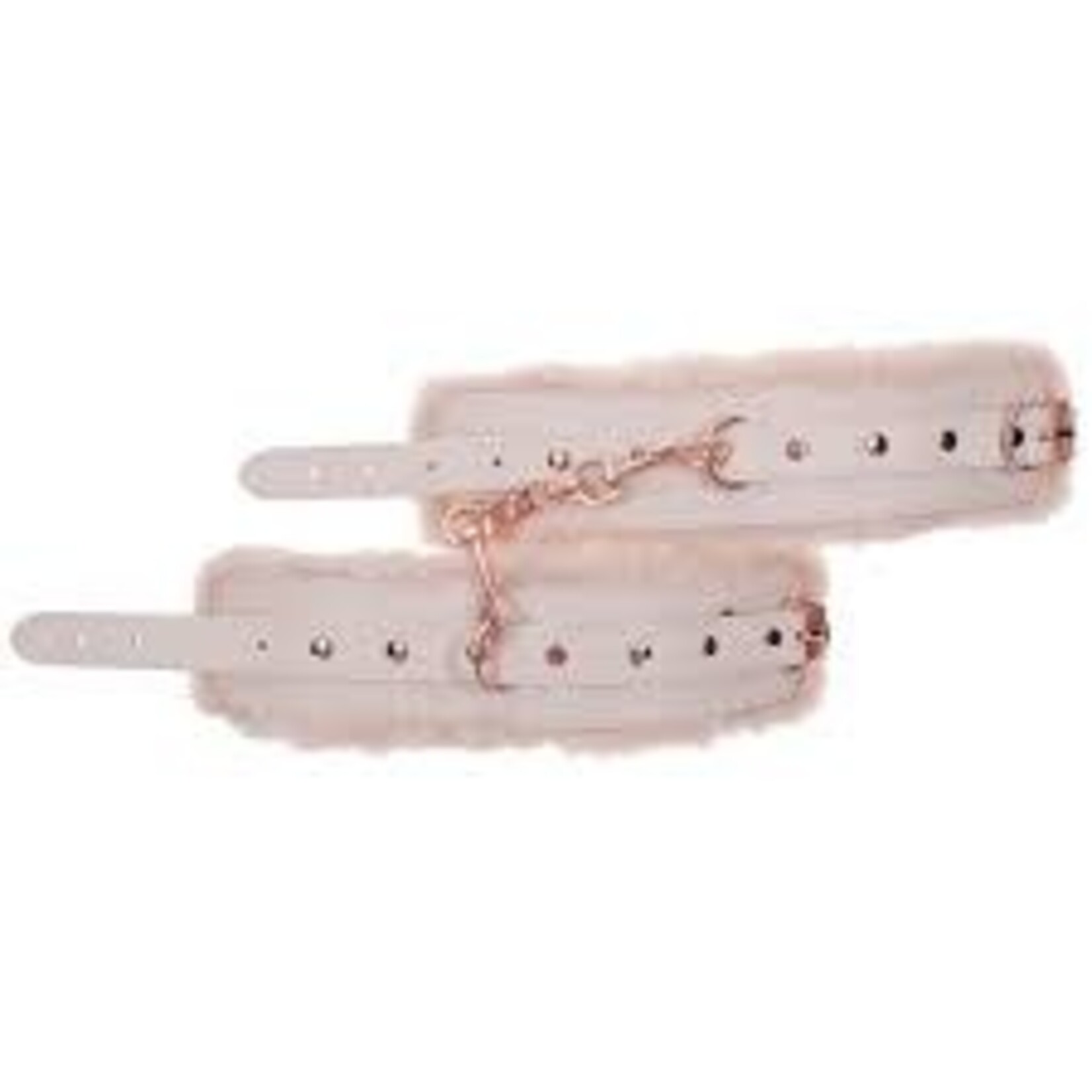 SEX & MISCHIEF S&M PEACHES 'N CREAME FUR HANDCUFFS