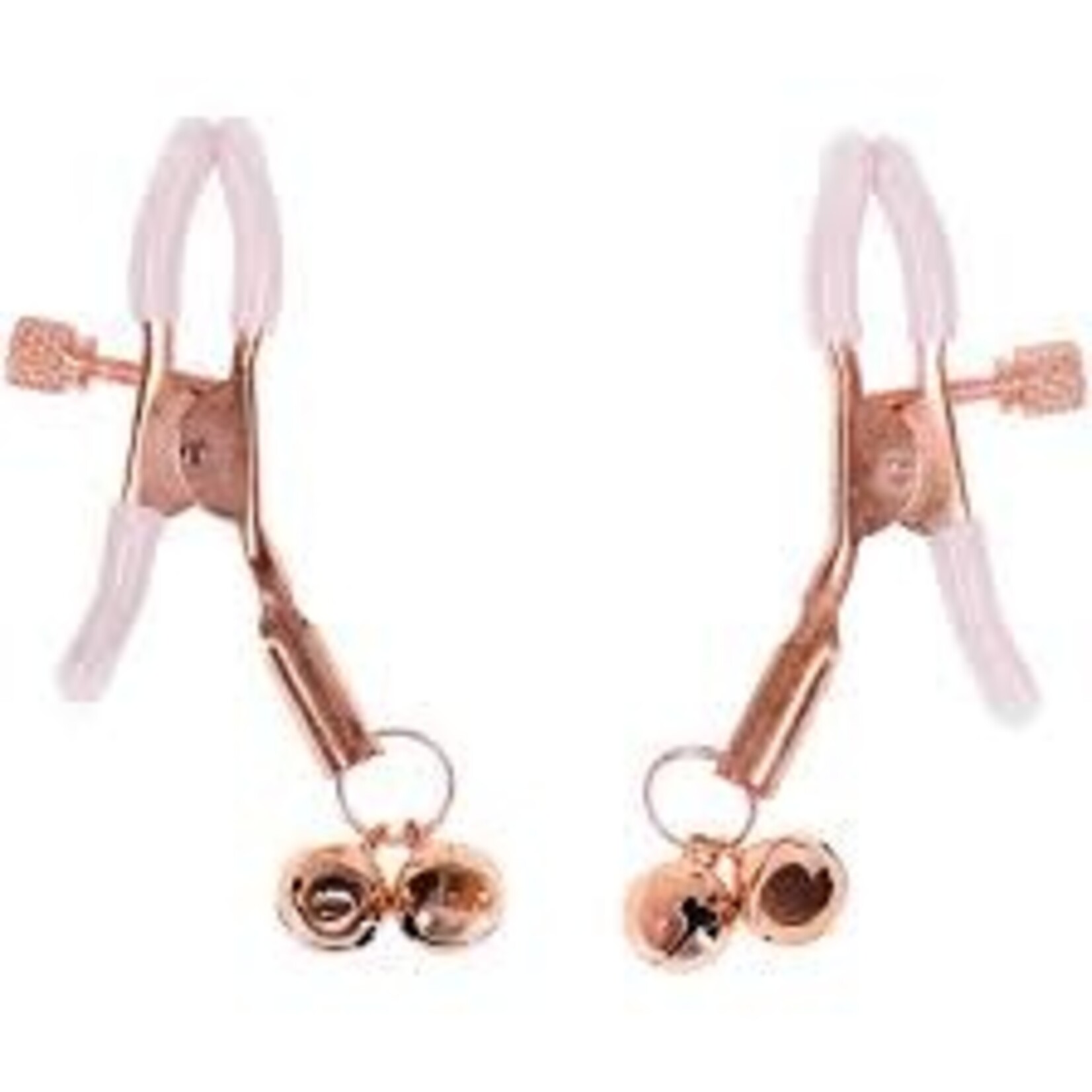SEX & MISCHIEF S&M PEACHES 'N CREAME BELL NIPPLE CLAMPS