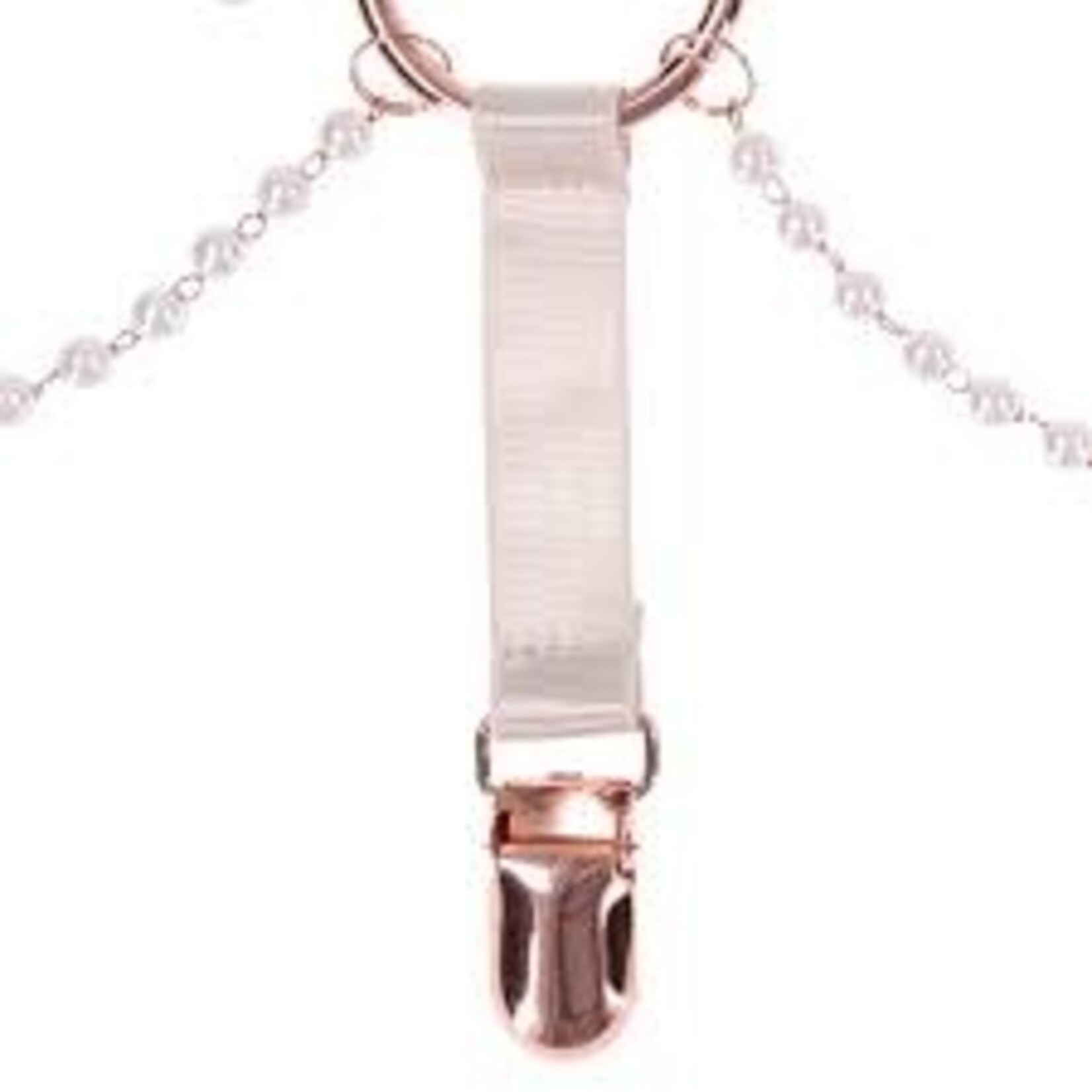 SEX & MISCHIEF S&M PEACHES 'N CREAME PEARL GARTERS