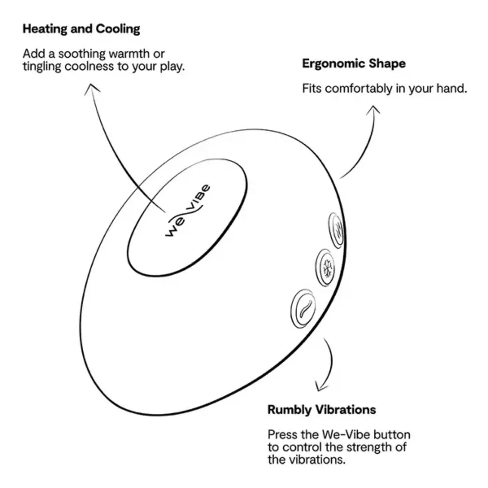 WE-VIBE WE-VIBE TEMP HEATING & COOLING MASSAGER - LAVENDER BLUE