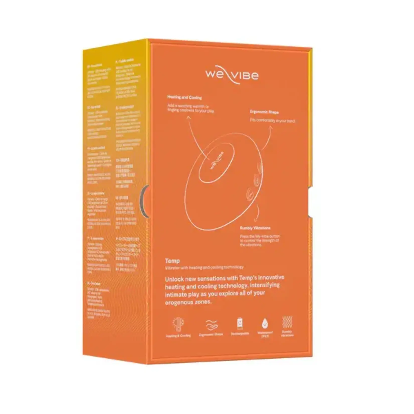 WE-VIBE WE-VIBE TEMP HEATING & COOLING MASSAGER - TANGERINE