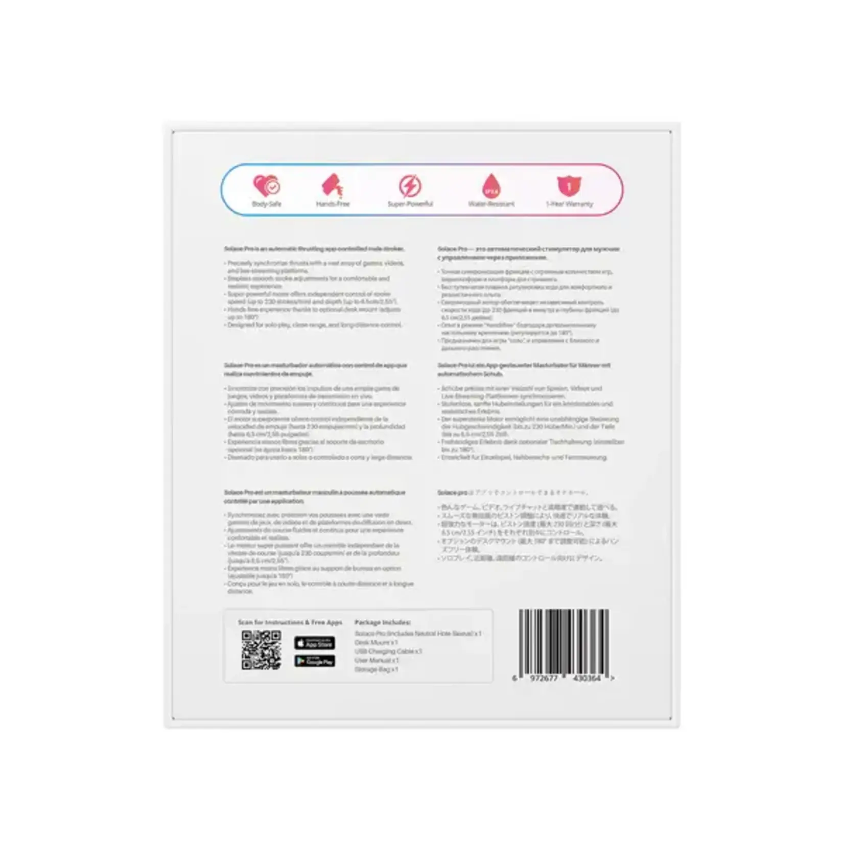 LOVENSE LOVENSE SOLACE PRO - THRUSTING MALE MASTURBATOR