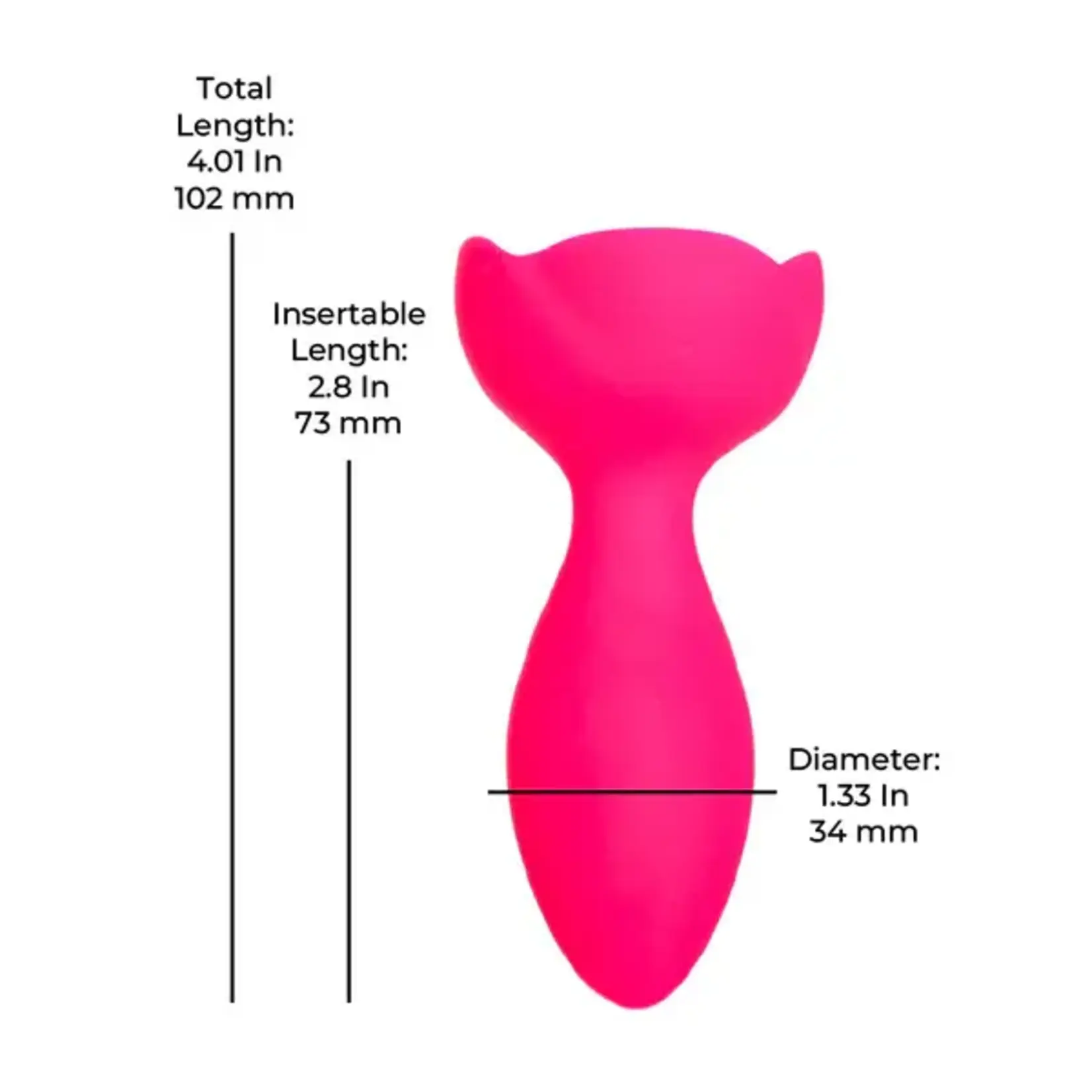 M'LADY LIGHT UP ROTATING ANAL PLUG - PINK