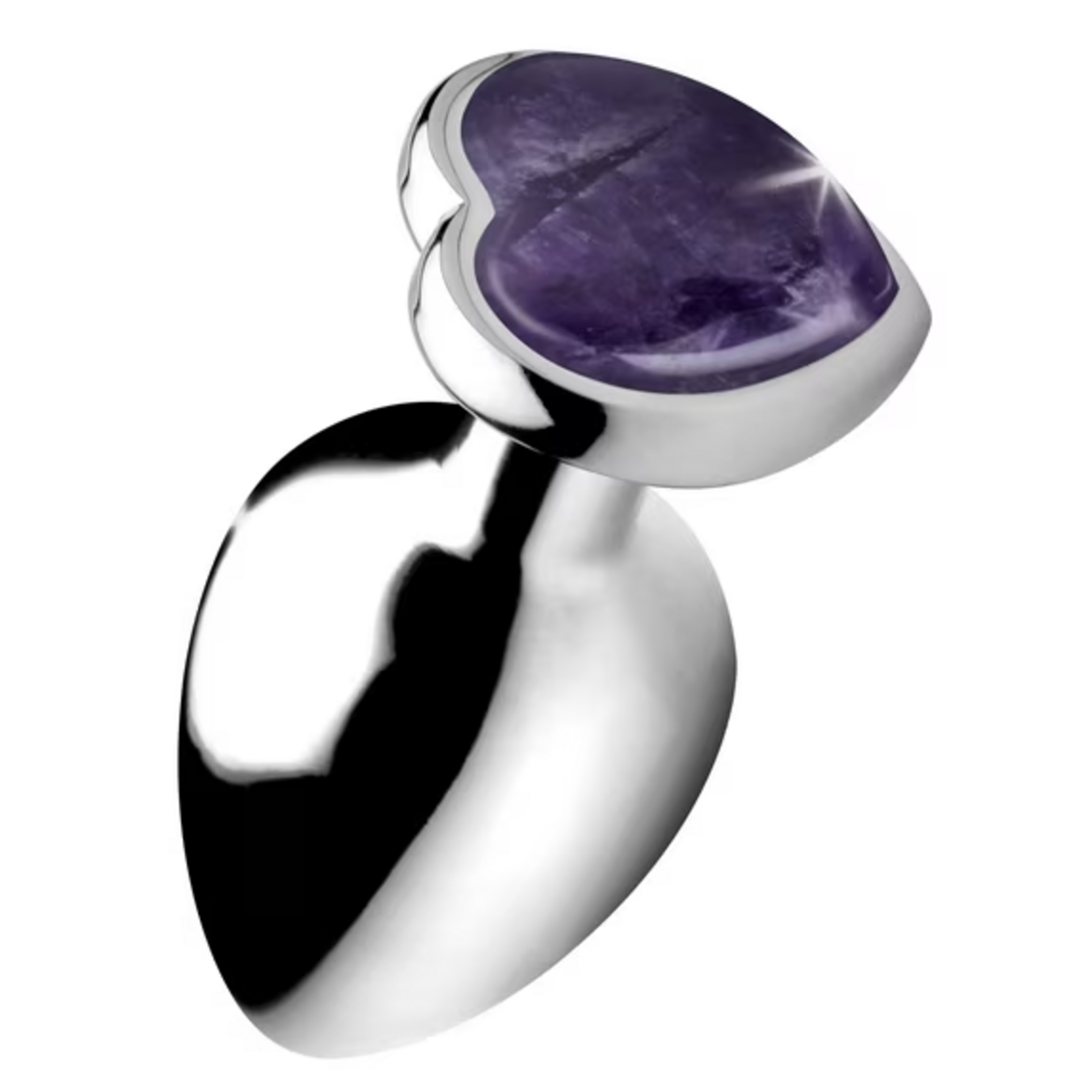 XR BRANDS BOOTY SPARKS GEMSTONES PURPLE AMETHYST ANAL PLUG LARGE