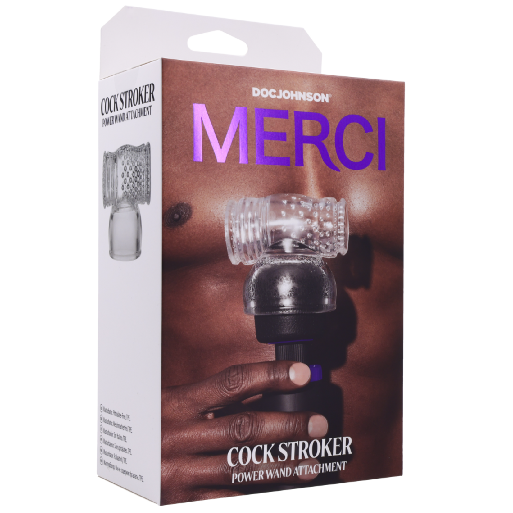 DOC JOHNSON MERCI COCK STROKER WAND ATTACHMENT CLEAR