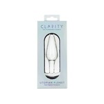CLARITY UTOPIAN FLORET GLASS BUTT PLUG