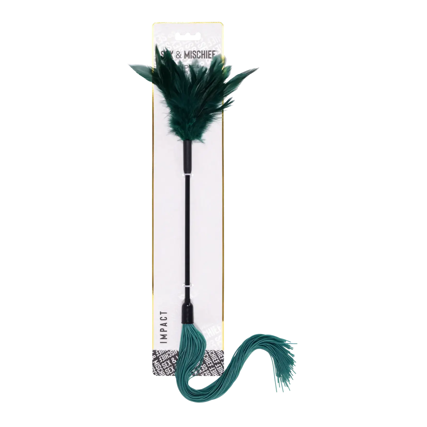 SEX & MISCHIEF SEX & MISCHIEF INDICA FEATHER AND SILICONE TICKLER