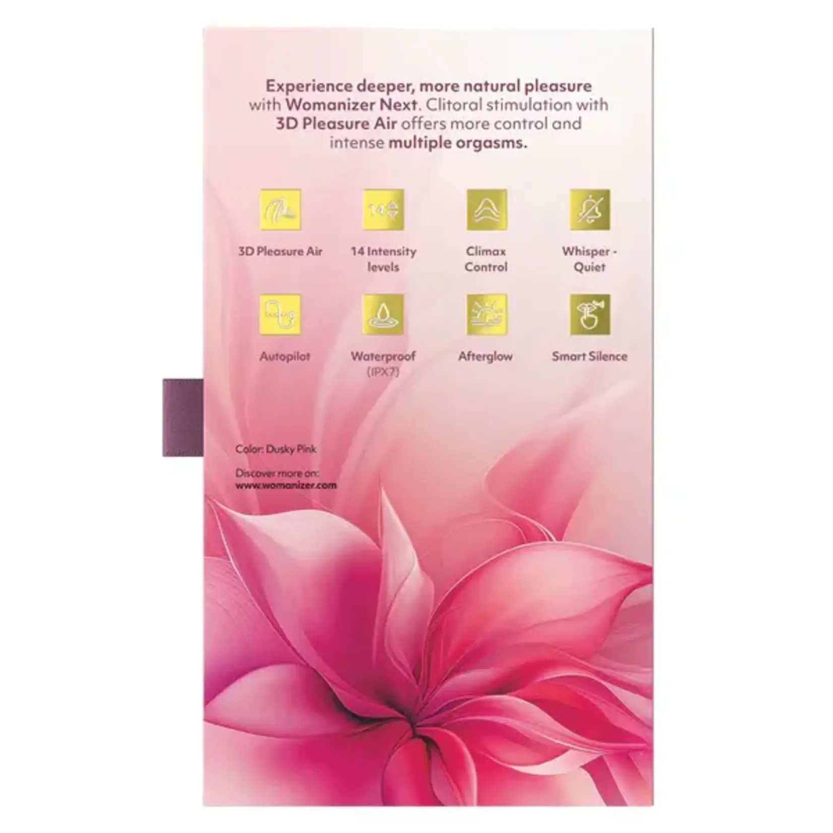 WOMANIZER WOMANIZER NEXT 3D PLEASURE AIR STIMULATOR IN DUSTY PINK