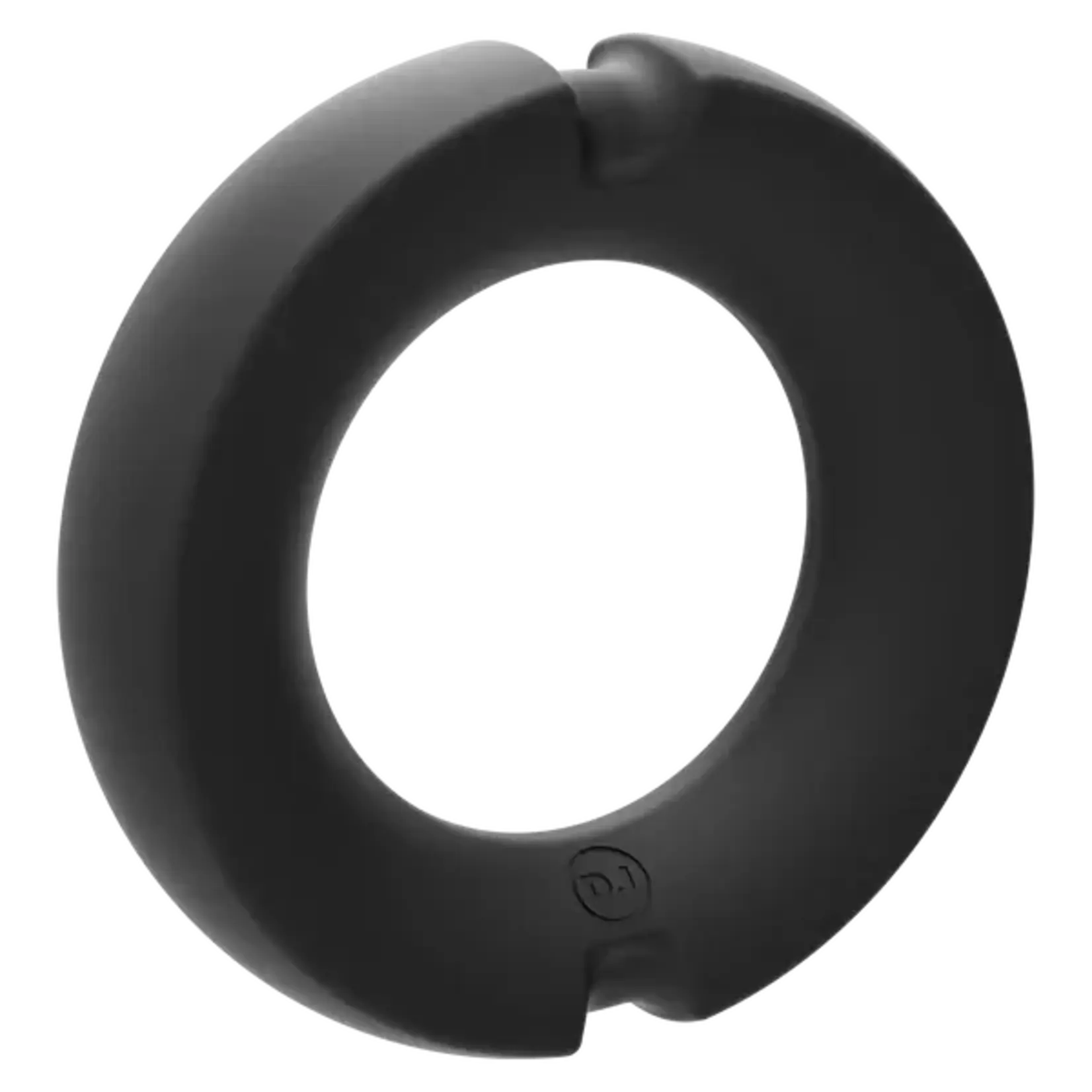 KINK - SILICONE-COVERED METAL COCK RING - 45MM BLACK