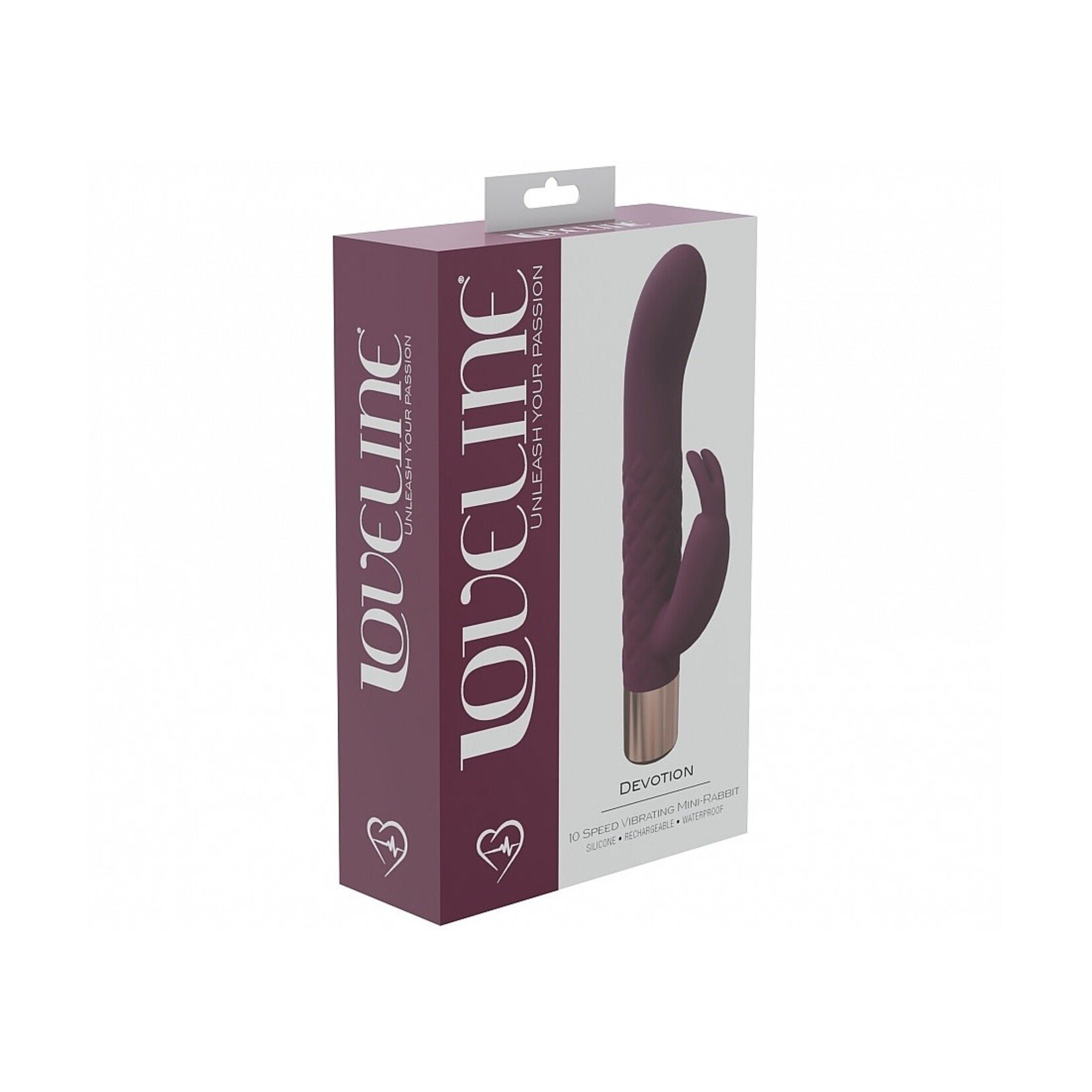 SHOTS - DEVOTION 10 SPEED MINI-RABBIT SILICONE RECHARGEABLE - BURGUNDY