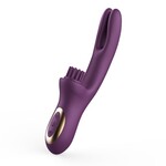 TRACY'S DOG ELATIA FINGER & BRUSH RABBIT VIBRATOR PURPLE