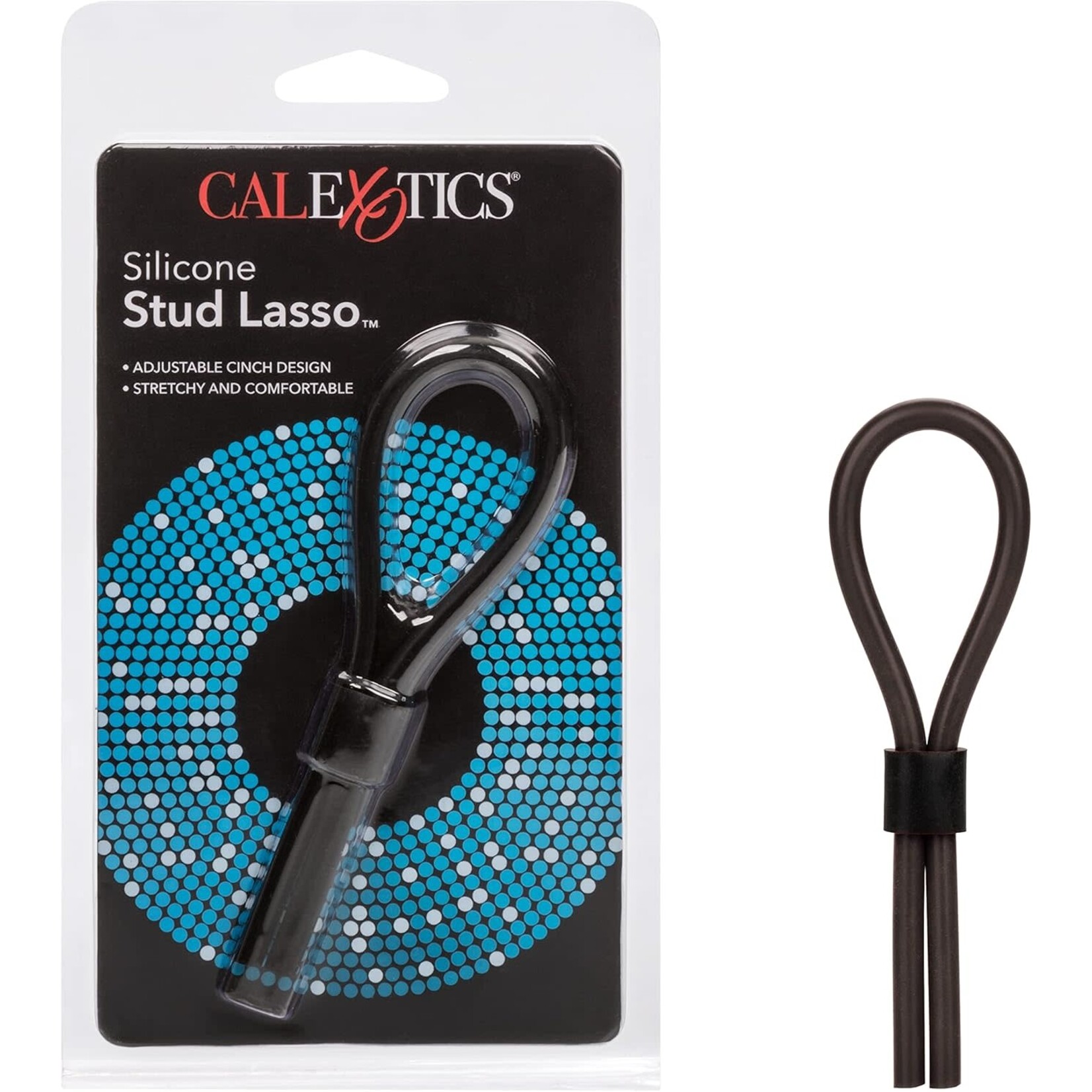 CALEXOTICS SILICONE STUD LASSO - BLACK