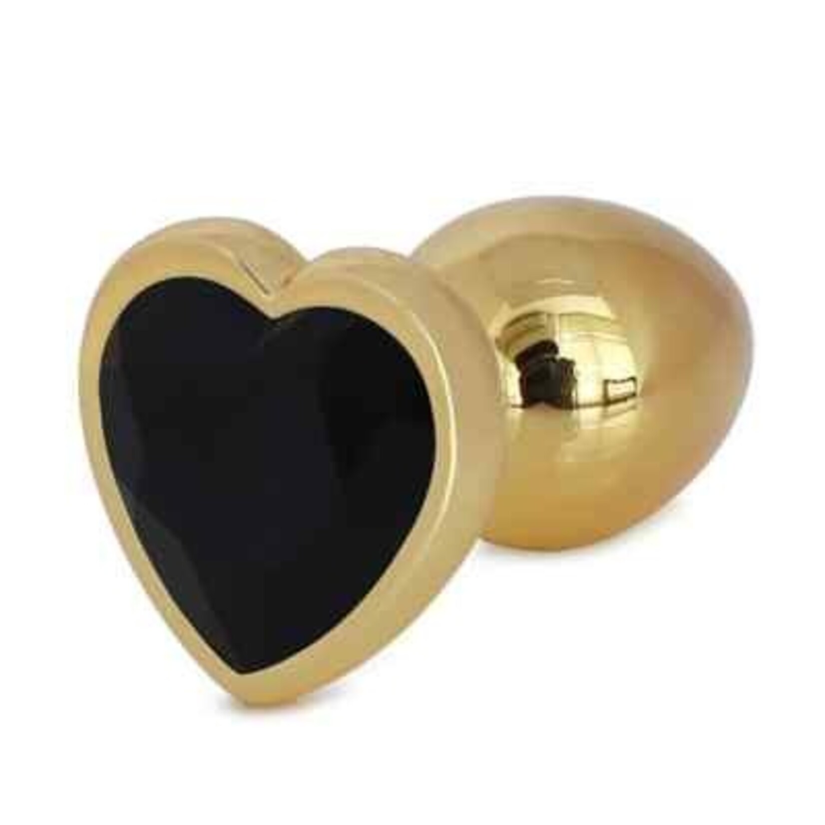 JEWELLED SECRET HEART BUTT PLUG GOLD-LARGE
