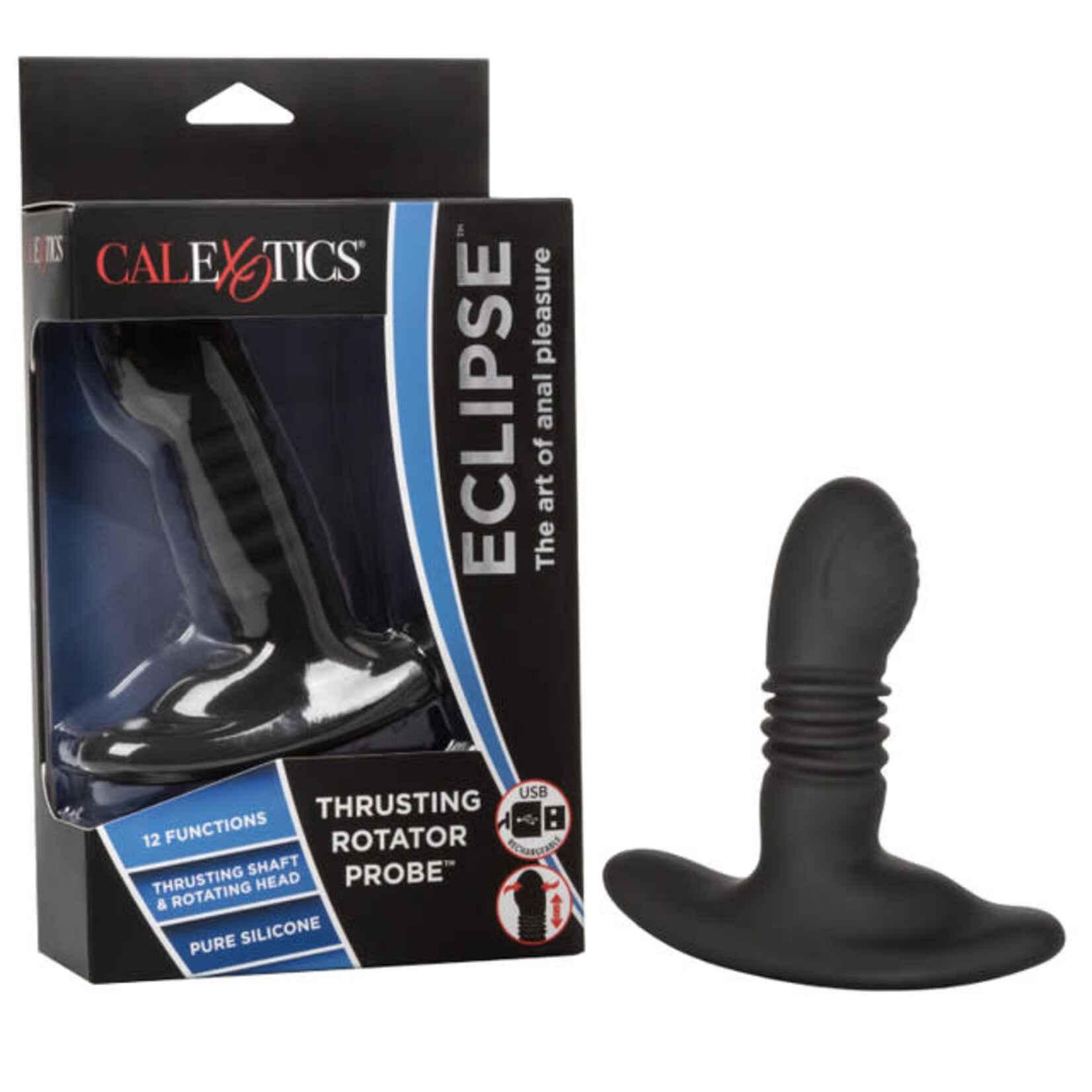 CALEXOTICS ECLIPSE THRUSTING ROTATOR PROBE - BLACK