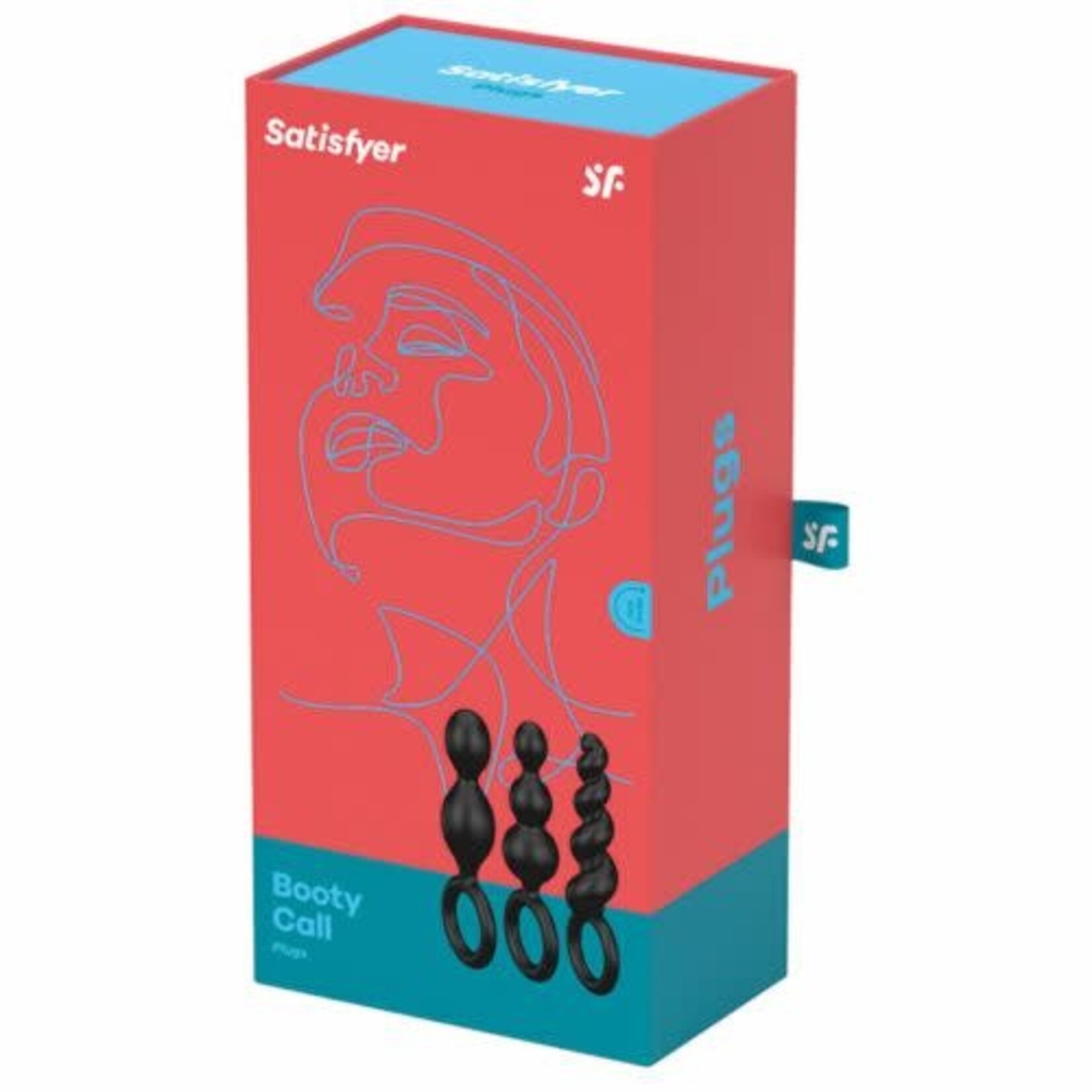 SATISFYER SATISFYER BUTT PLUGS – 3 PIECE ADDED VALUE PACK – BLACK