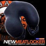 OXBALLS OXBALLS MEATLOCKER FULL COVER CHASTITY – BLACK ICE