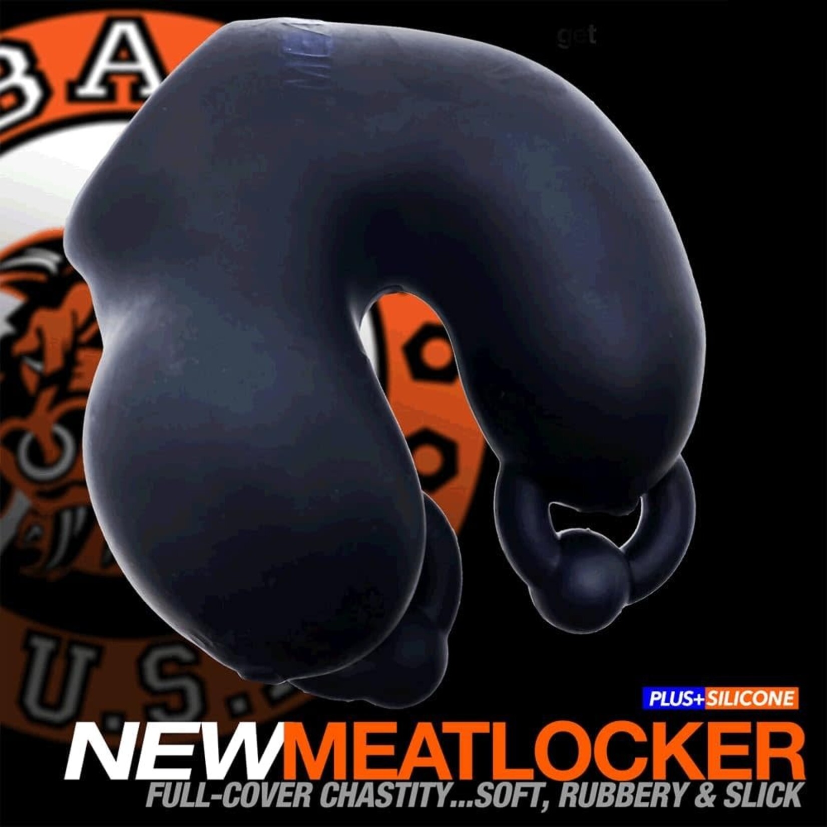 OXBALLS OXBALLS MEATLOCKER FULL COVER CHASTITY – BLACK ICE