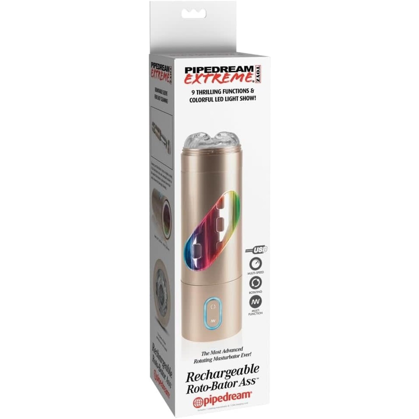 PIPEDREAM EXTREME RECHARGEABLE ROTO-BATOR ASS