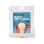 DOC JOHNSON THE CLASSIC ROUND BUTT PLUG - SMALL - CREAM
