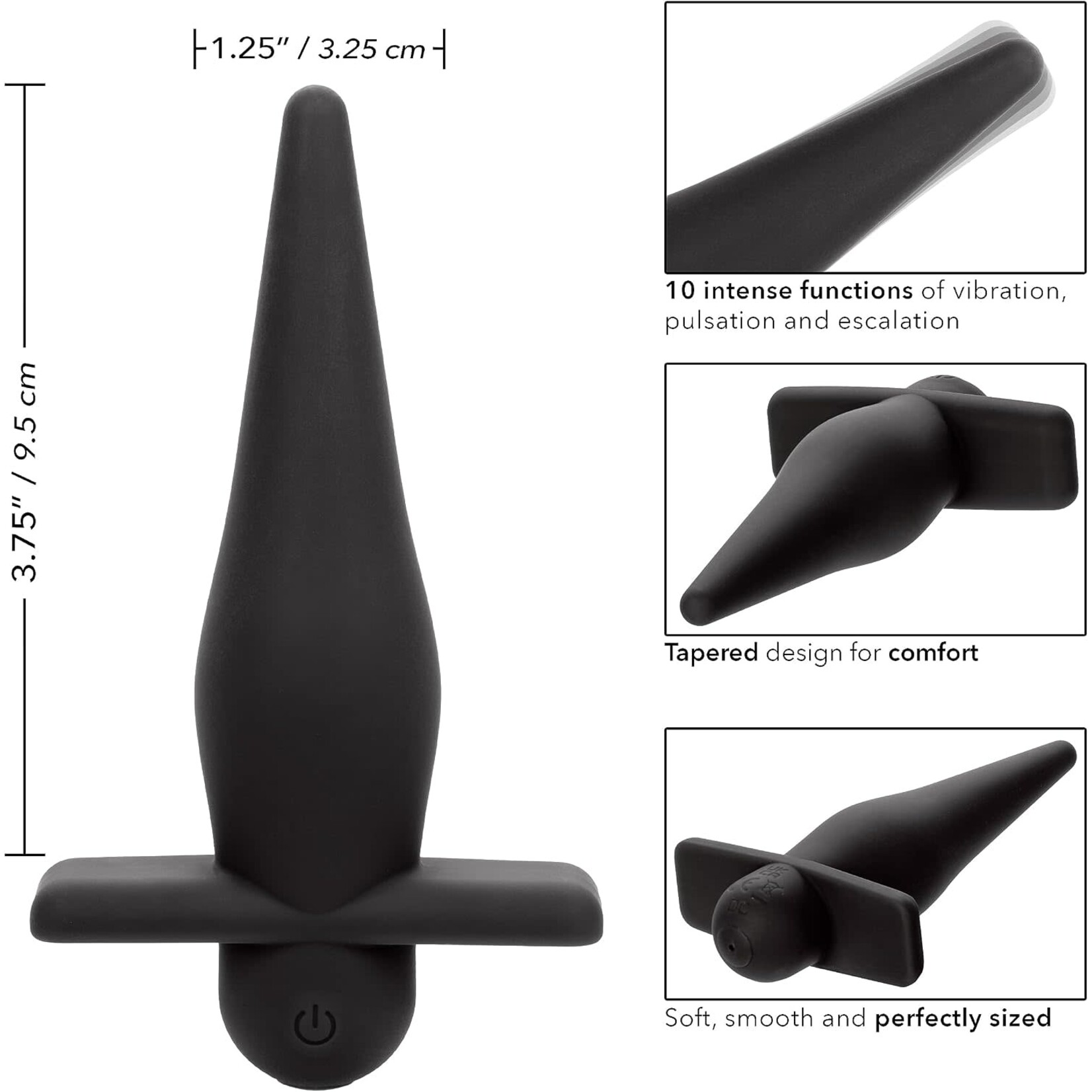 CALEXOTICS RECHARGEABLE HIGH INTENSITY PROBE - BLACK