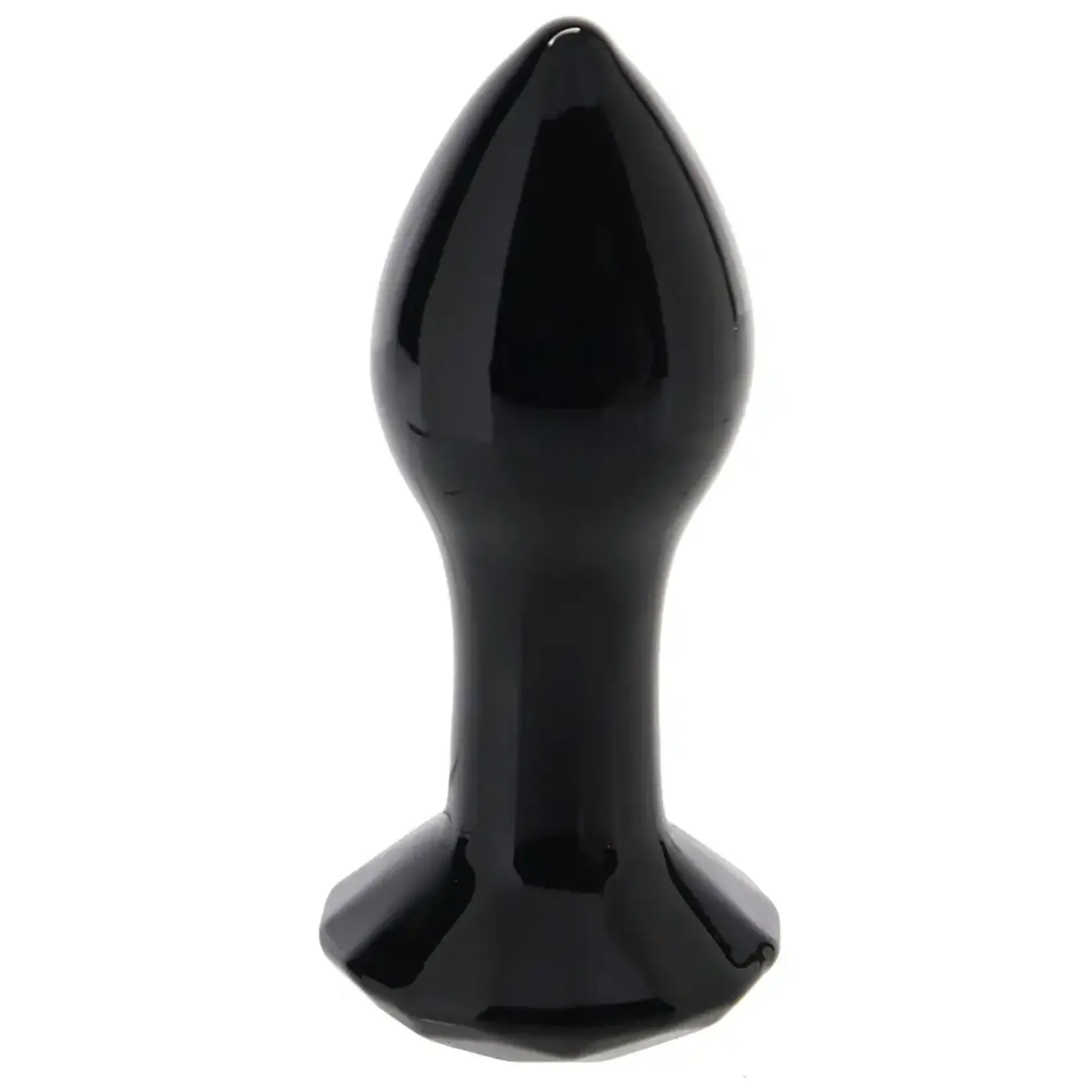 NS NOVELTIES CRYSTAL GLASS GEM PLUG BLACK