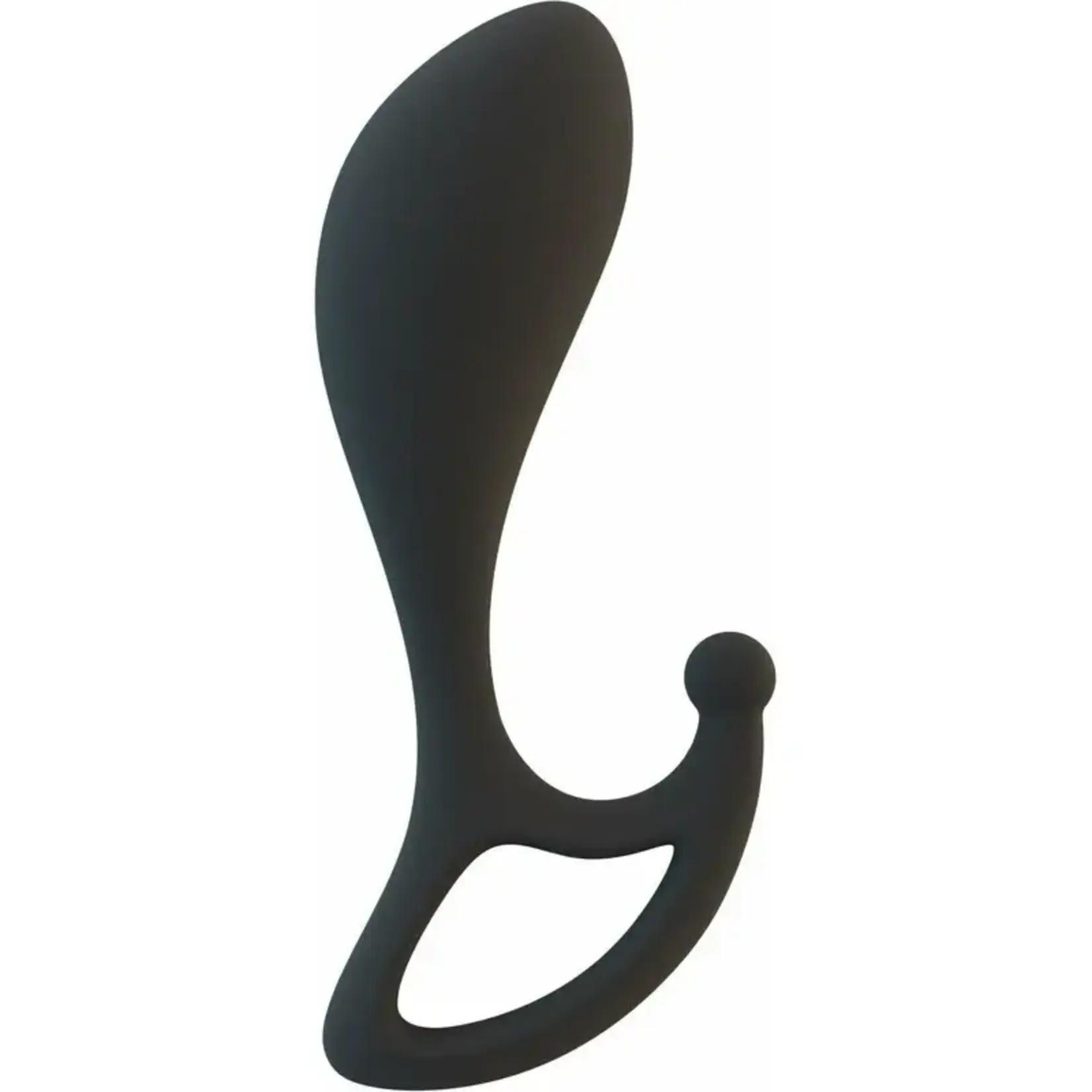 LUX LUX MALE SILICONE STIMULATOR - LX2 - BLACK