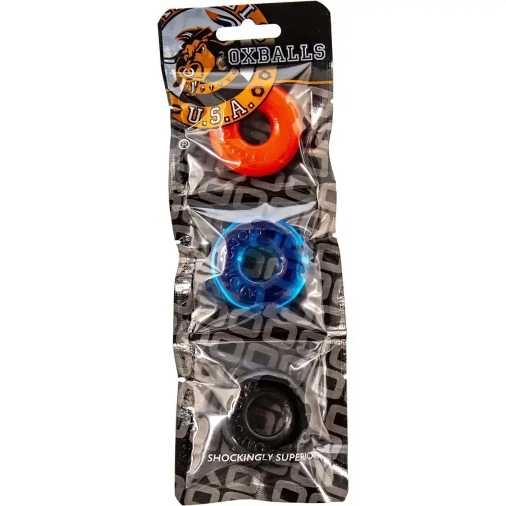 OXBALLS OXBALLS RINGER COCKRING - 3 PACK - MULTI