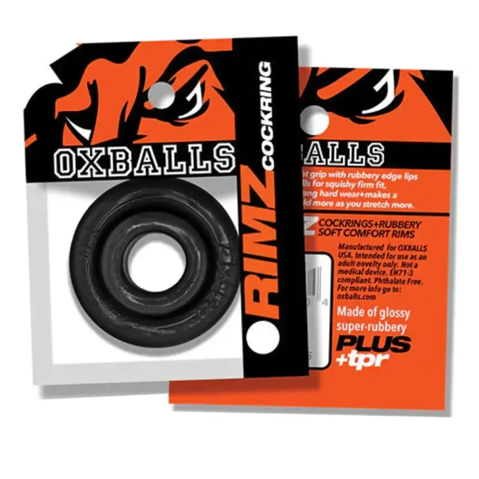 OXBALLS OXBALLS RIMZ COCKRING - BLACK