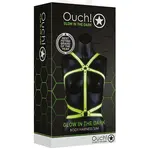 OUCH! GLOW IN THE DARK BODY HARNESS S/M