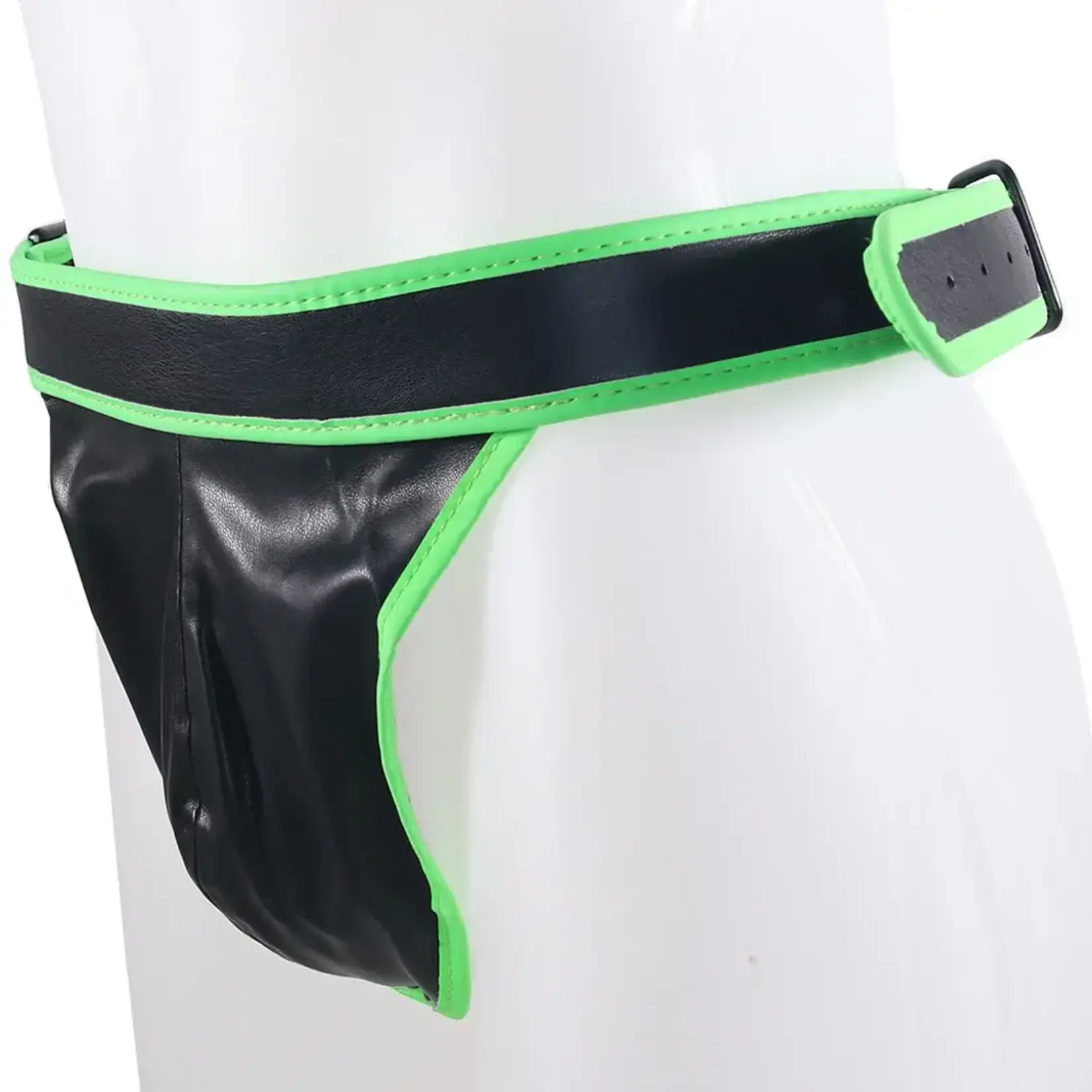OUCH! GLOW IN THE DARK SIDE BUCKLE JOCK STRAP L/XL