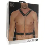 OUCH OUCH! TWISTED BIT BONDED LEATHER HARNESS OS