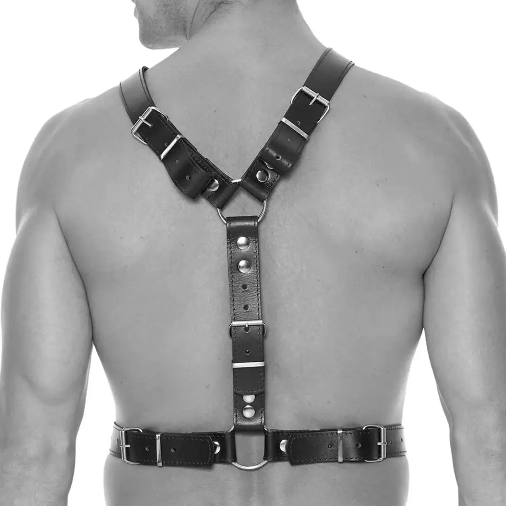 OUCH OUCH! TWISTED BIT BONDED LEATHER HARNESS OS